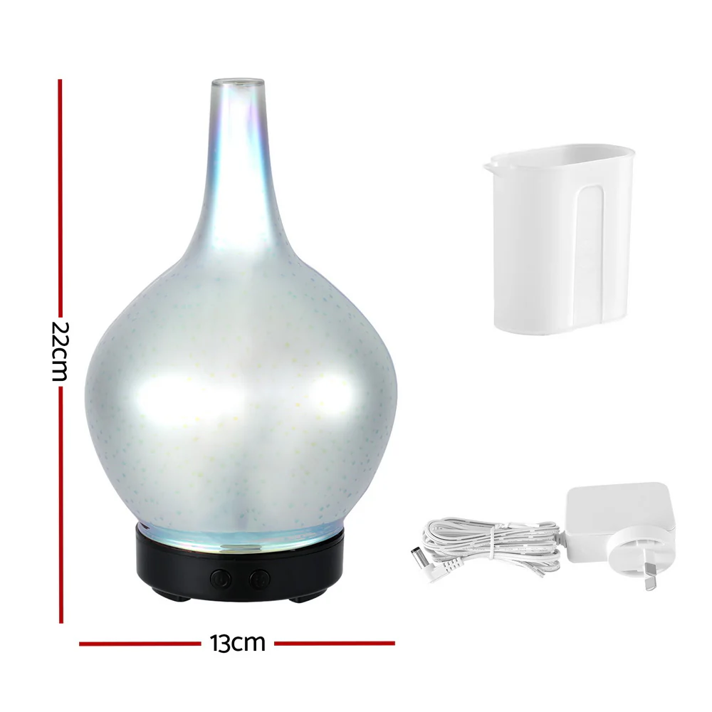 Devanti Ultrasonic Aroma Aromatherapy Diffuser 3D Light Oil Firework Humidifier - Image 3