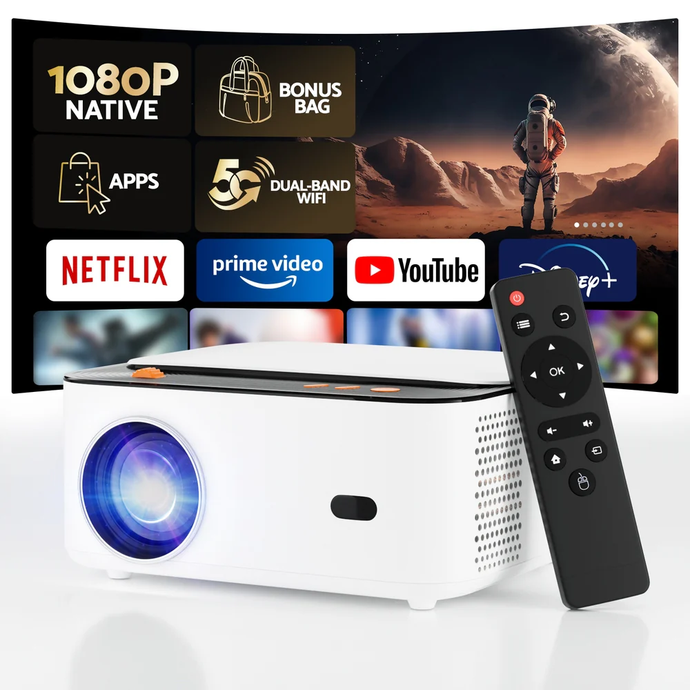Devanti Video Project 4K 1080P Android 5G Wifi Home Cinema - Image 2