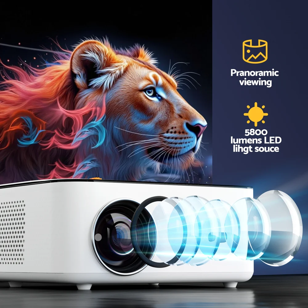 Devanti Video Project 4K 1080P Android 5G Wifi Home Cinema - Image 6