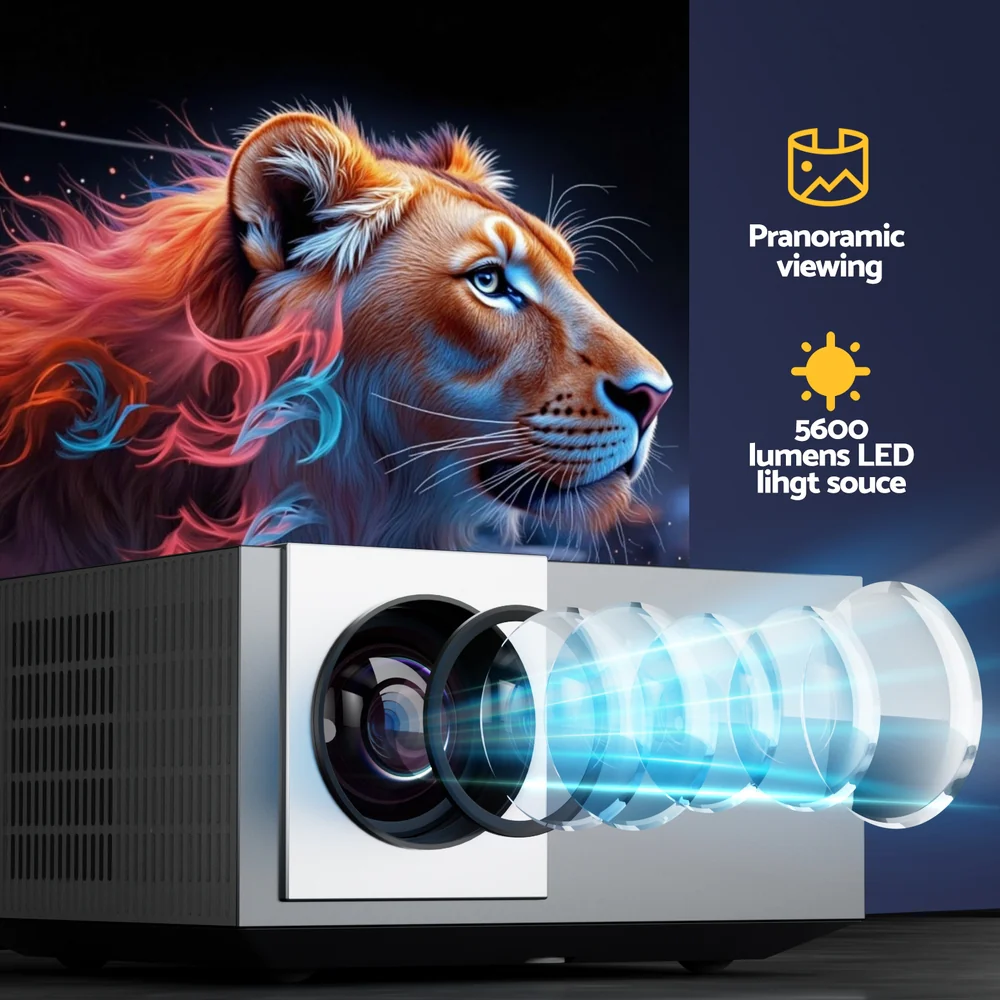 Devanti Video Project 4K 1080P Official Google TV 5G Wifi Home Cinema - Image 6