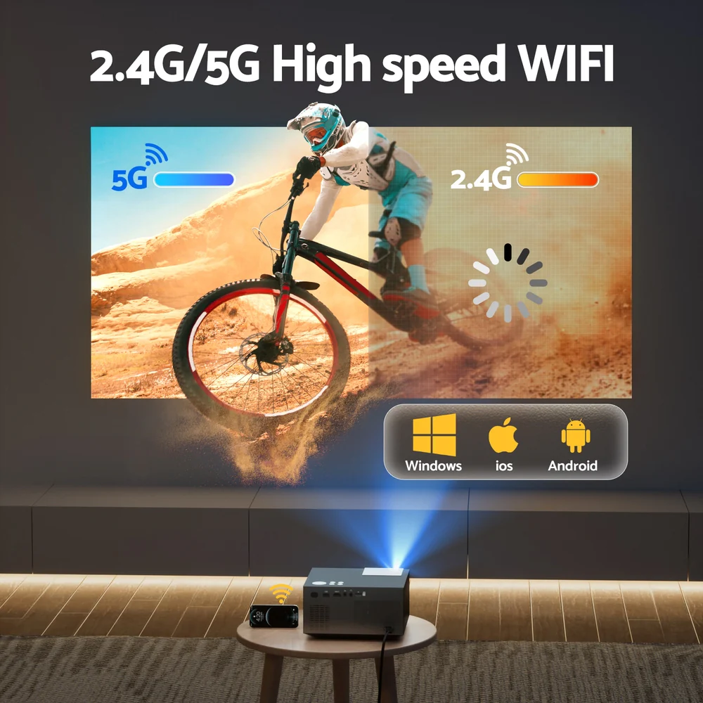 Devanti Video Project 4K 1080P Official Google TV 5G Wifi Home Cinema - Image 7