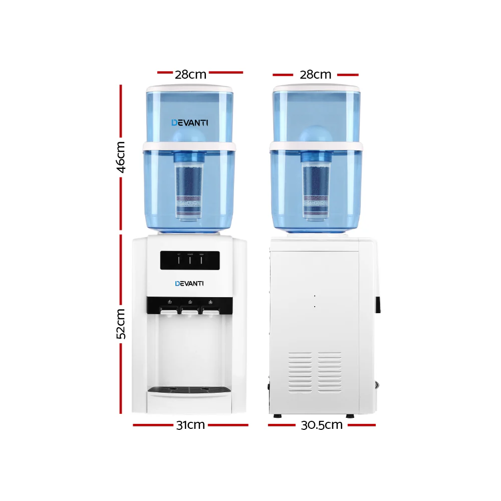 Devanti Water Cooler Dispenser Bench Top 22L - Image 2