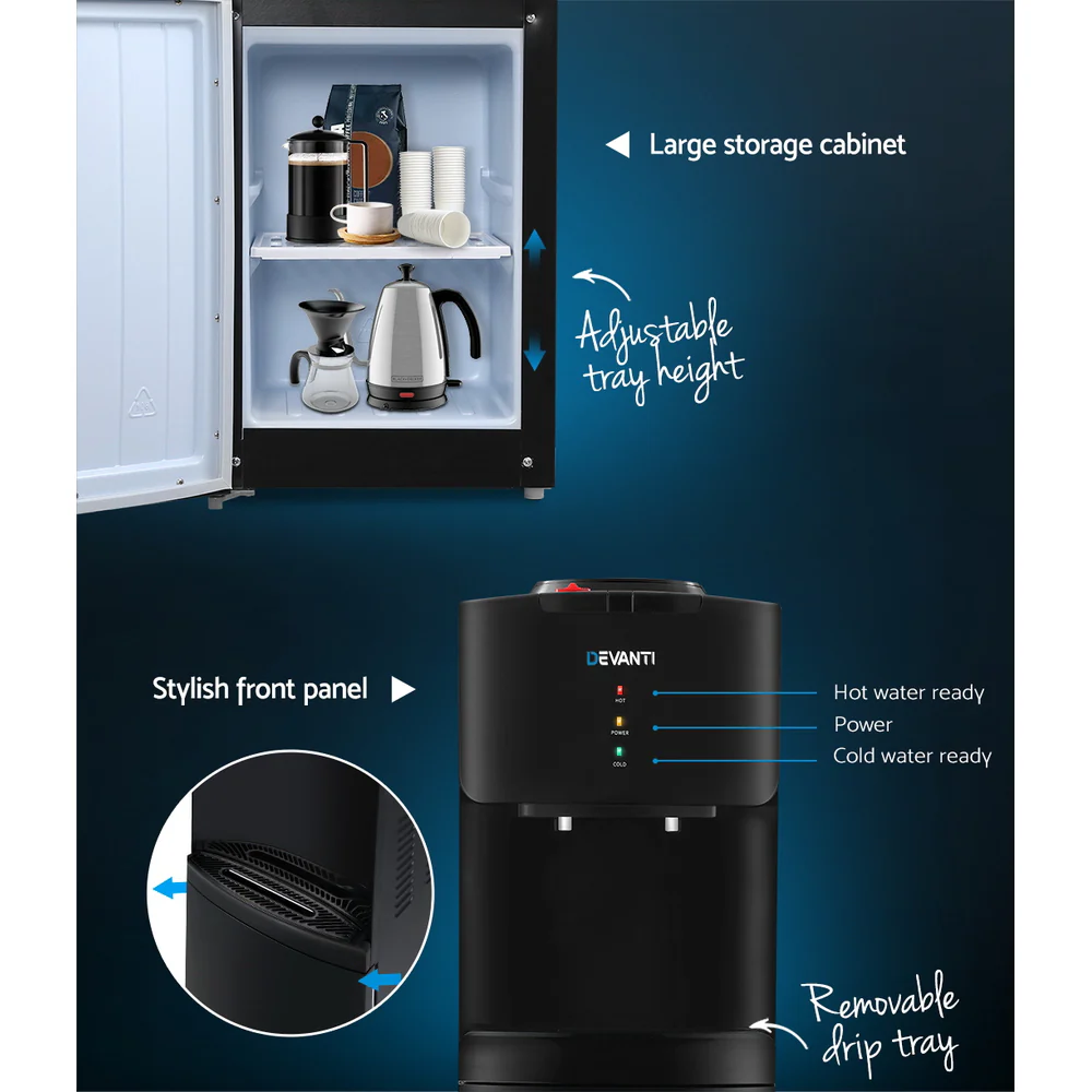 Devanti Water Cooler Dispenser Stand (Black) - Image 4