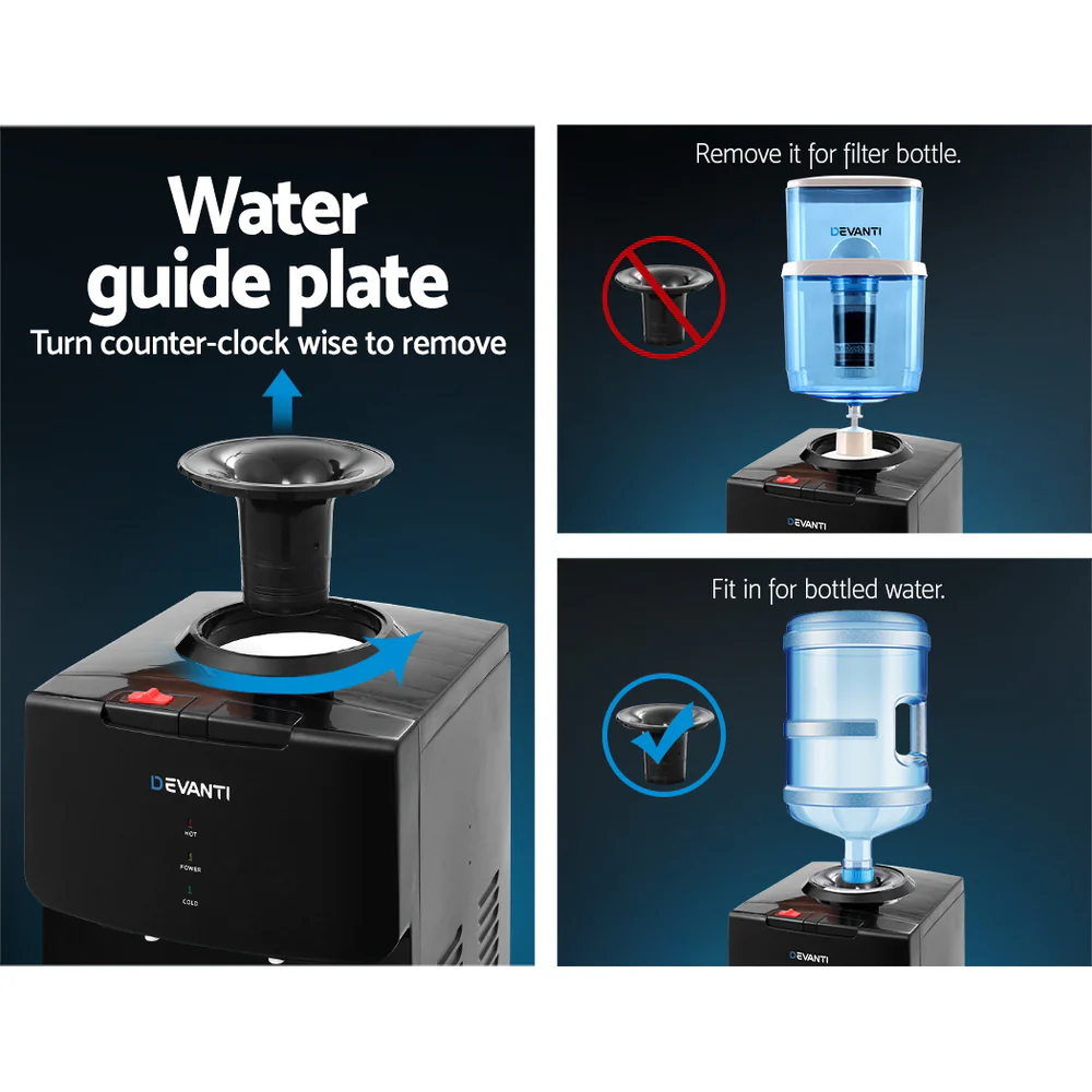Devanti Water Cooler Dispenser Stand (Black) - Image 6