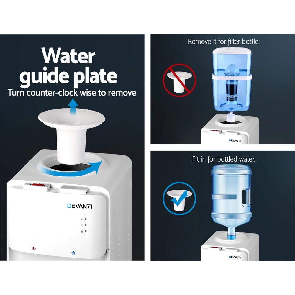 Devanti Water Cooler Dispenser Stand (White) - Image 6