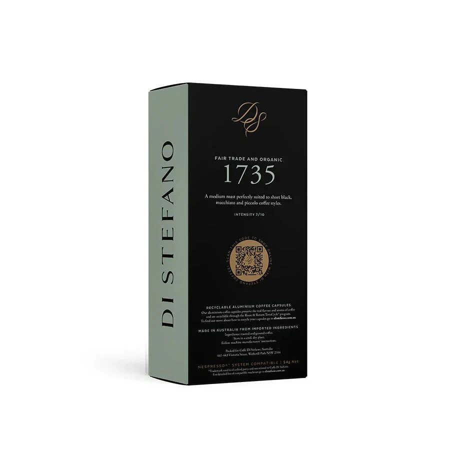 Di Stefano 10-Pieces 54g Coffee Capsules/Pod 1735 Blend - Image 2