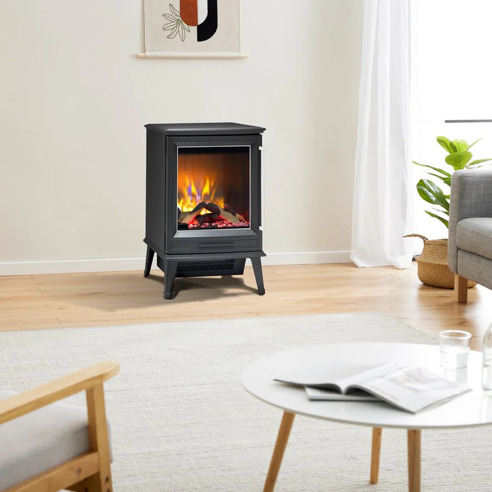 Dimplex 2kW Laverton Compact Electric Fireplace Heater Styled Anthraciate - Image 2