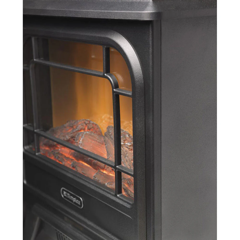 Dimplex MCFSTV12 1.2kW Optiflame LED Electric/Portable Microstove Fire Heater BK - Image 3