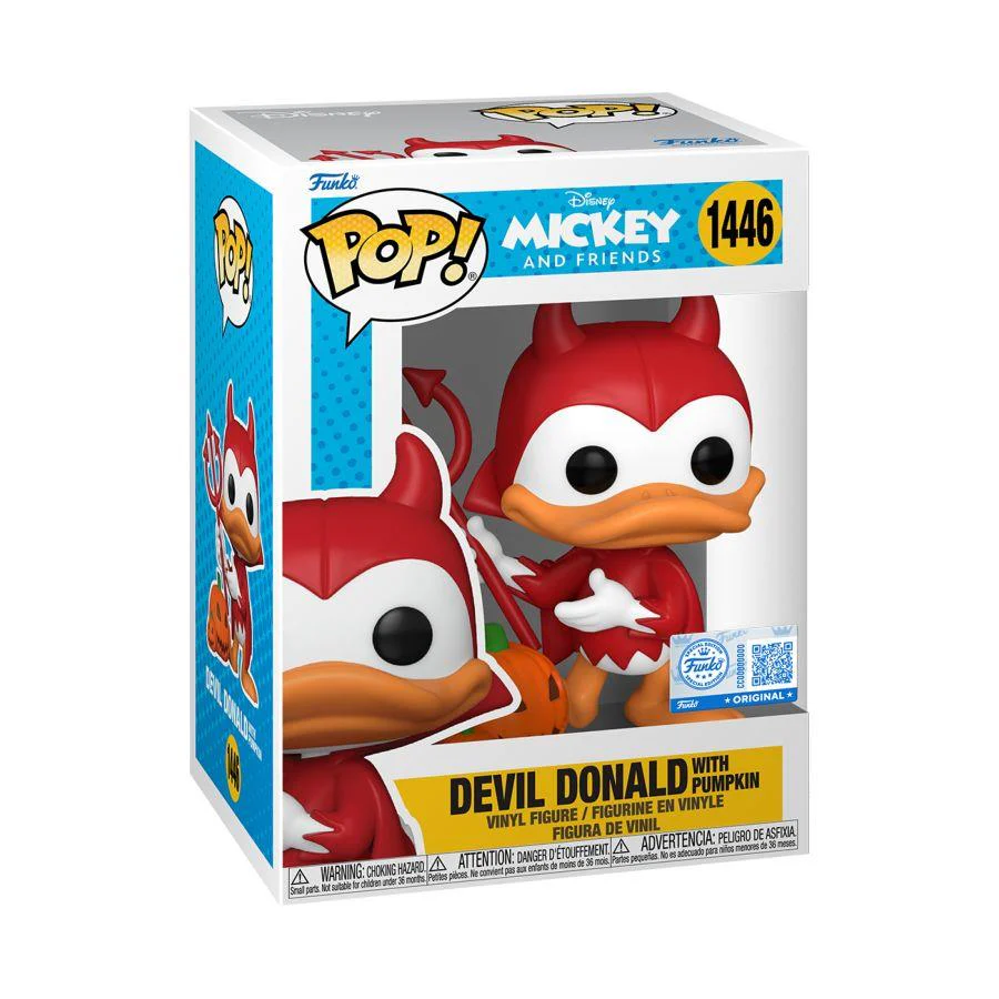 Disney - Devil Donald With Pumpkin Pop! Vinyl - Image 2