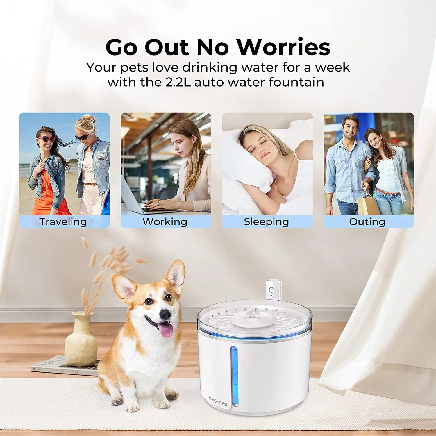 Dogness D08 Smart Sensor Fountain 2.2L - Image 6