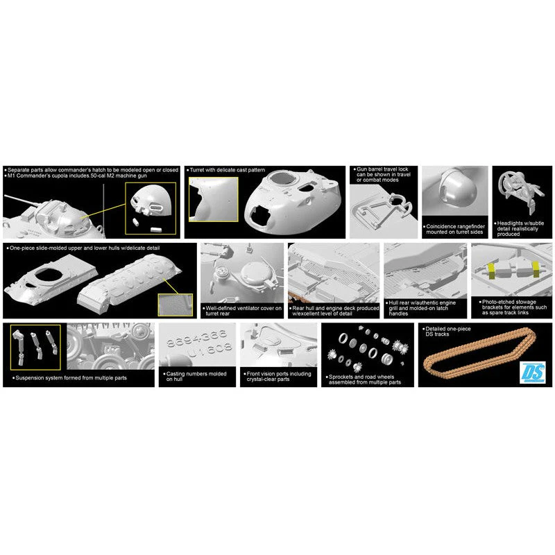 Dragon Models 1/35 IDF Magach 3 Plastic Model Kit - Image 3