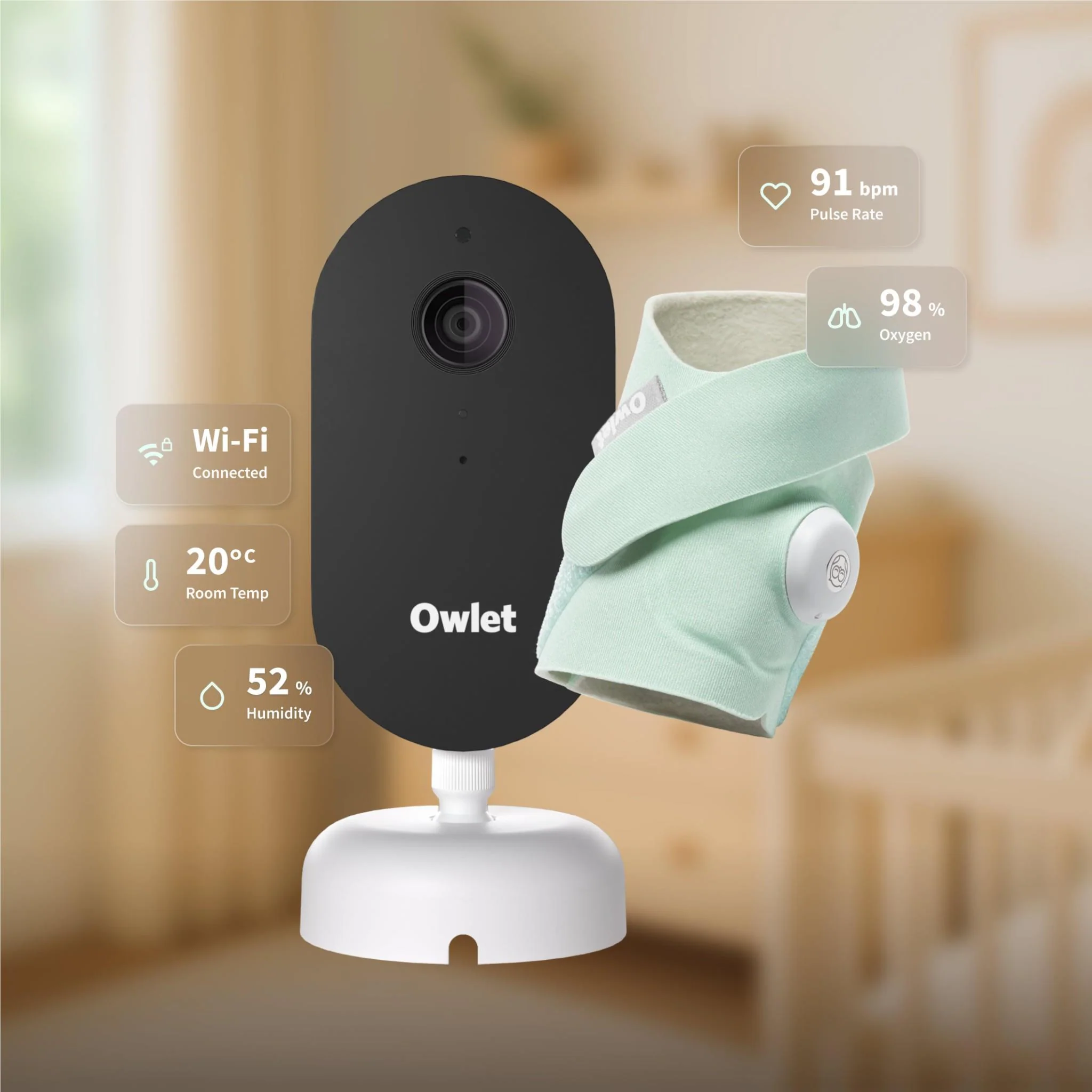 Dream Sight & Dream Sock Duo Baby Monitor (Mint) - Image 4