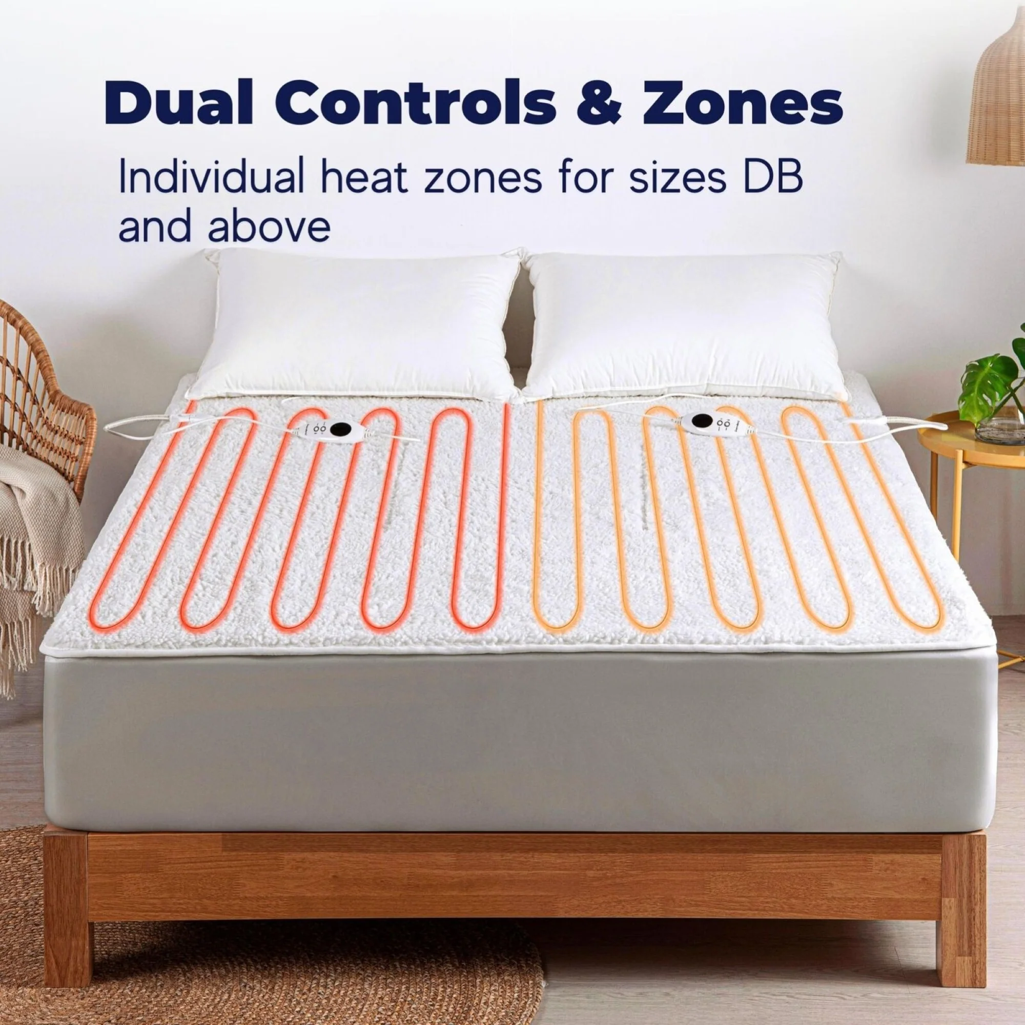 Dreamaker 350gsm Fleece Top Electric Blanket [Split King] - Image 4