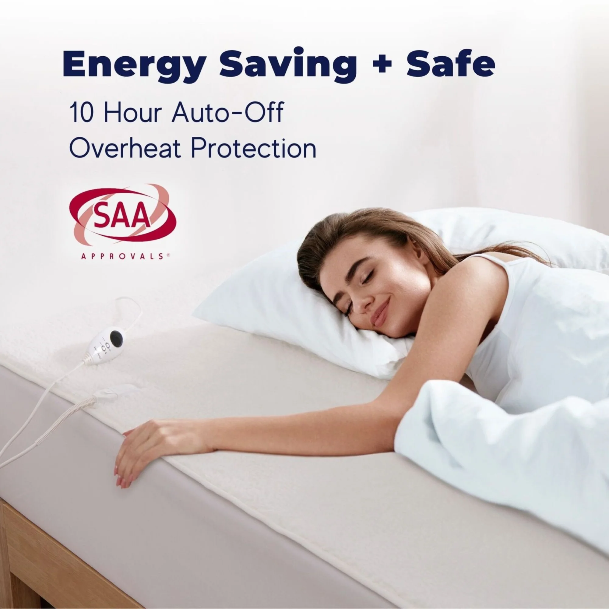 Dreamaker 350gsm Fleece Top Electric Blanket [Split King] - Image 6
