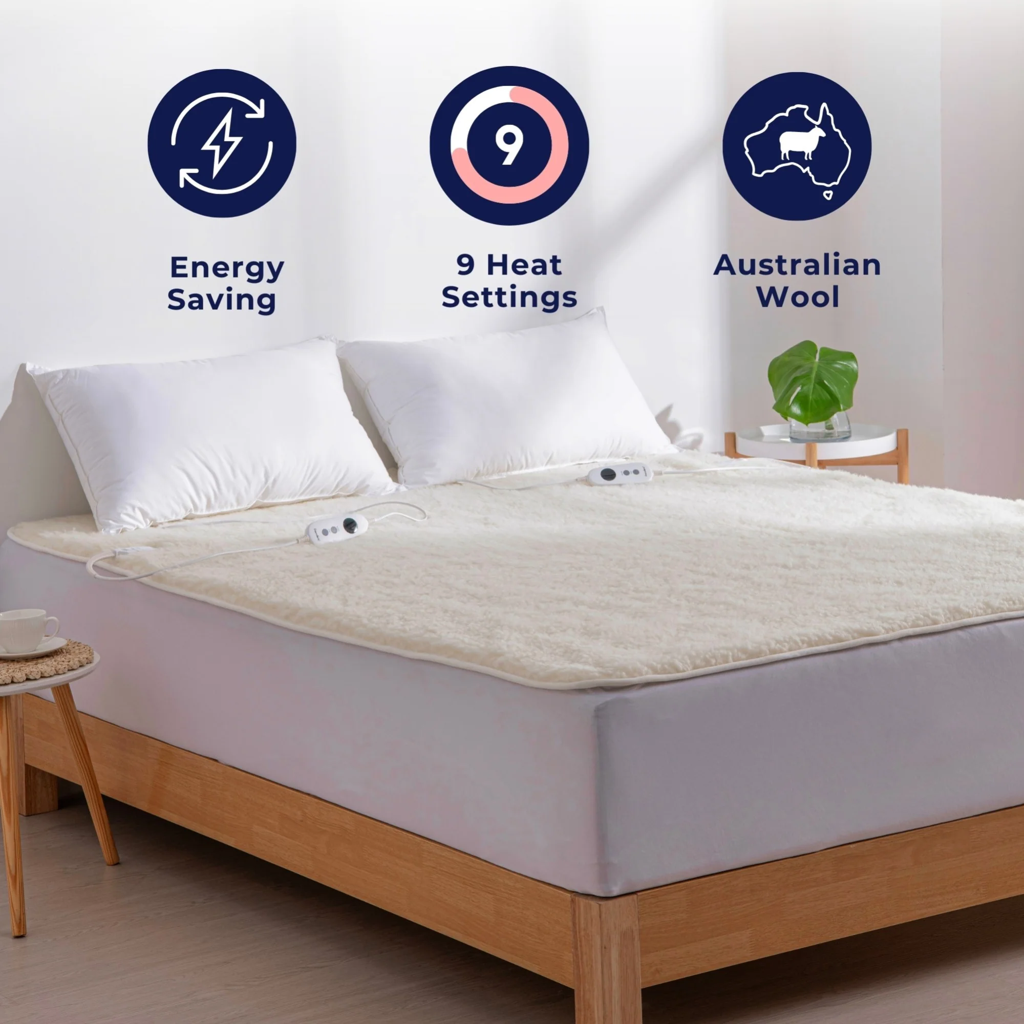 Dreamaker Australian Wool Fleece Electric Blanket [King] - Image 3