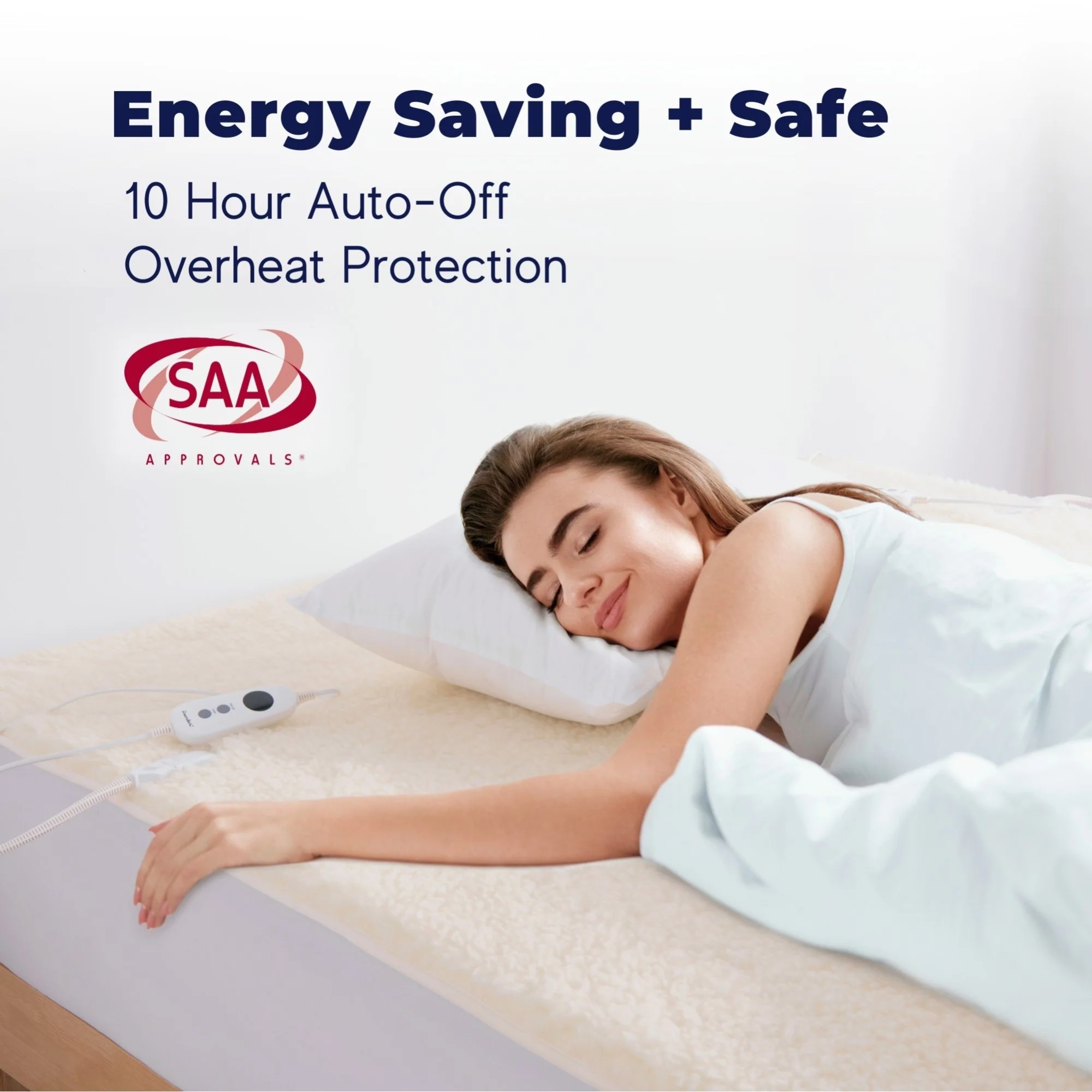 Dreamaker Australian Wool Fleece Electric Blanket [Queen] - Image 6