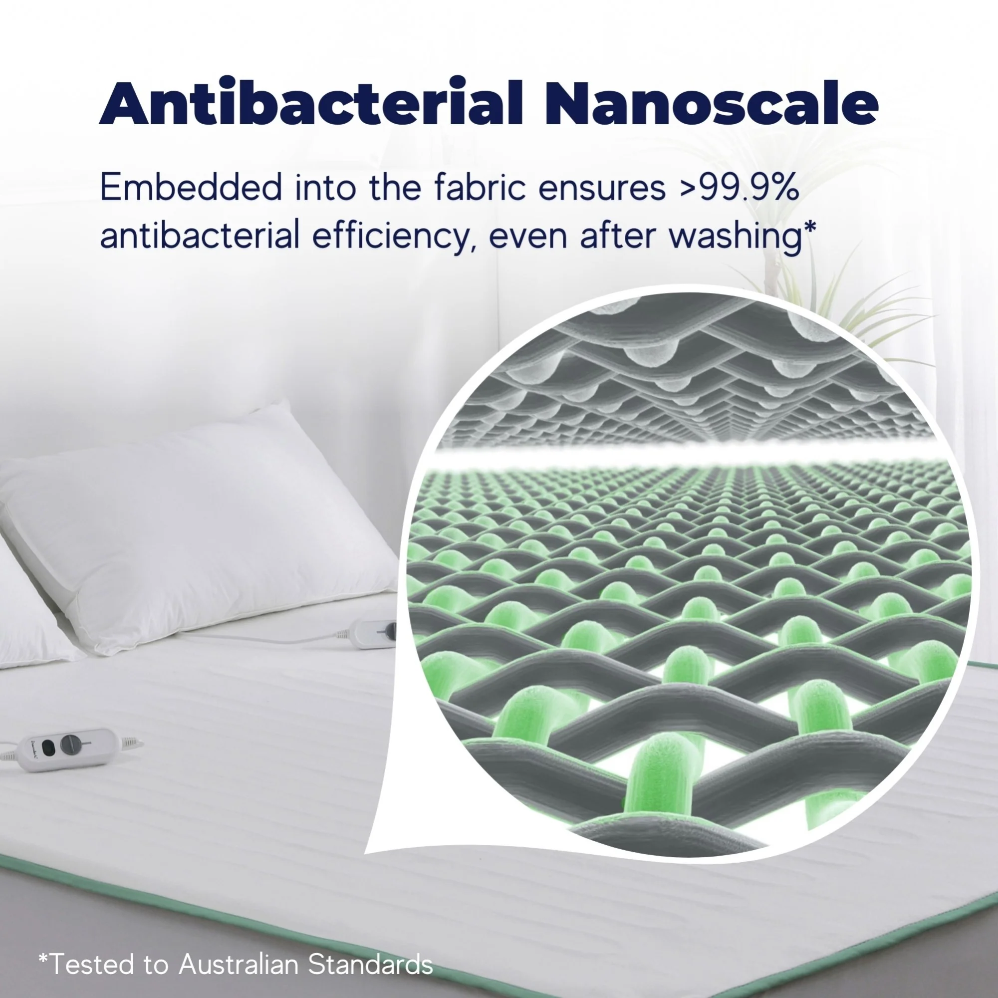 Dreamaker Classic Allergy Sensitive Antimicrobial Electric Blanket [Queen] - Image 5