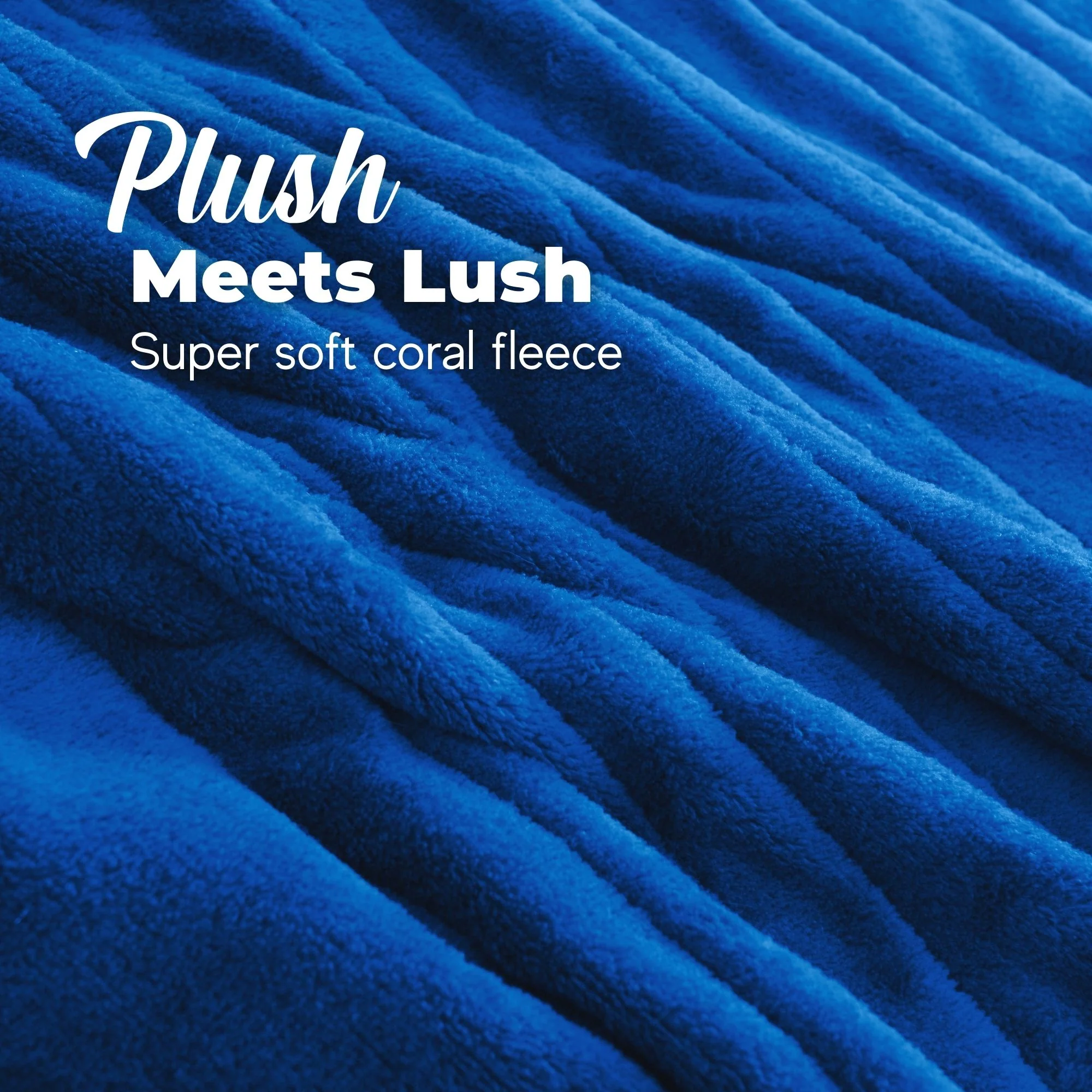 Dreamaker Coral Fleece Electric Heated Throw Blanket [130x160cm] (Classic Blue) - Image 4