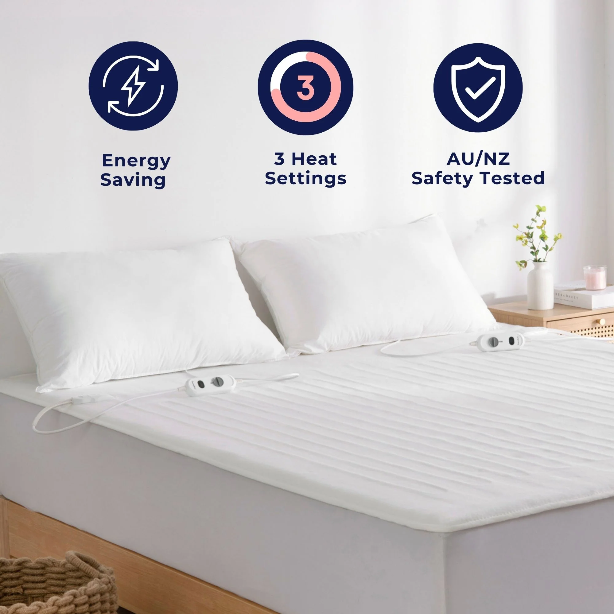Dreamaker Fully Fitted Washable Electric Blanket [Split King] - Image 3