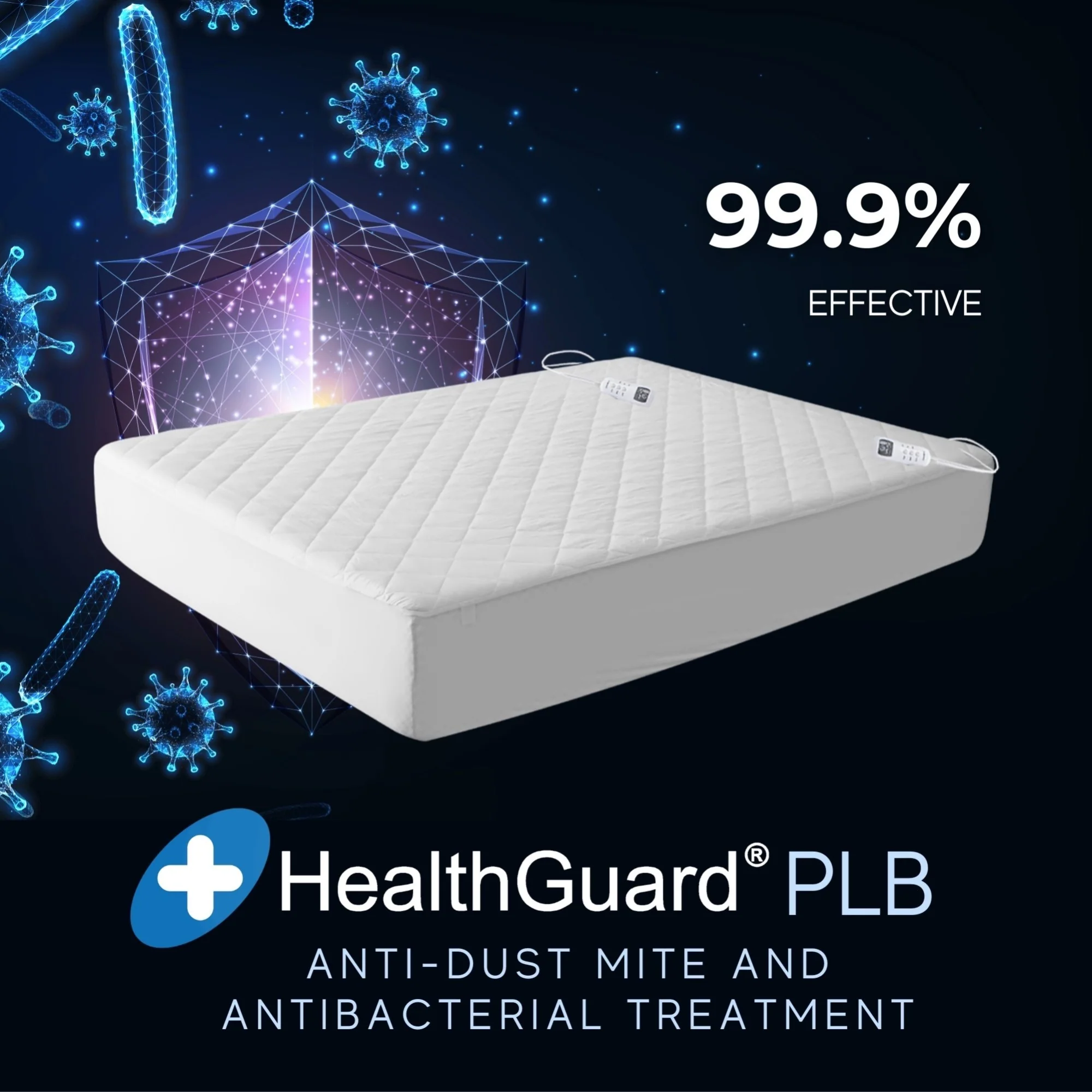 Dreamaker HealthGuard Anti-Allergy Cotton Quilted Multizone Electric Blanket [King] - Image 10