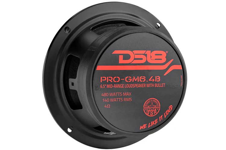 DS18 PRO 6.5" Mid Range Speaker with Bullet 140W RMS 4 Ohm (Each) - Image 4