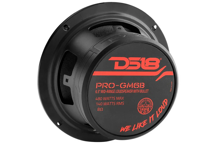 DS18 PRO 6.5" Mid Range Speaker with Bullet 140W RMS 8 Ohm (Each) - Image 3