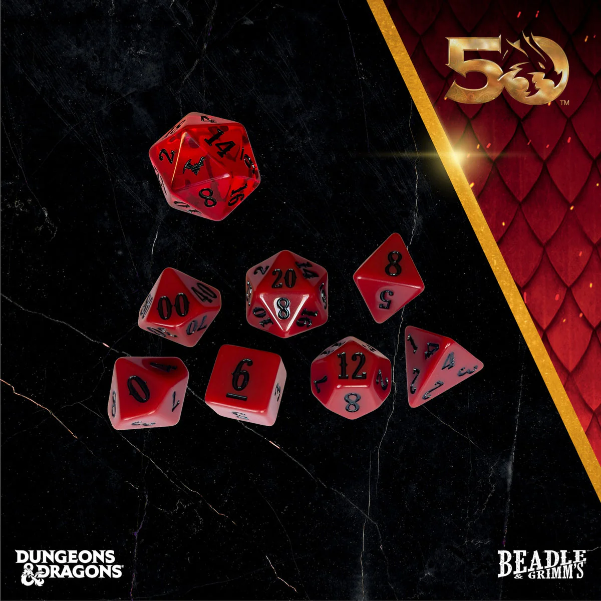 Dungeons & Dragons D&D Beadle & Grimm's Classic Module Collection Ravenloft Dice & Accessories Set - Image 3