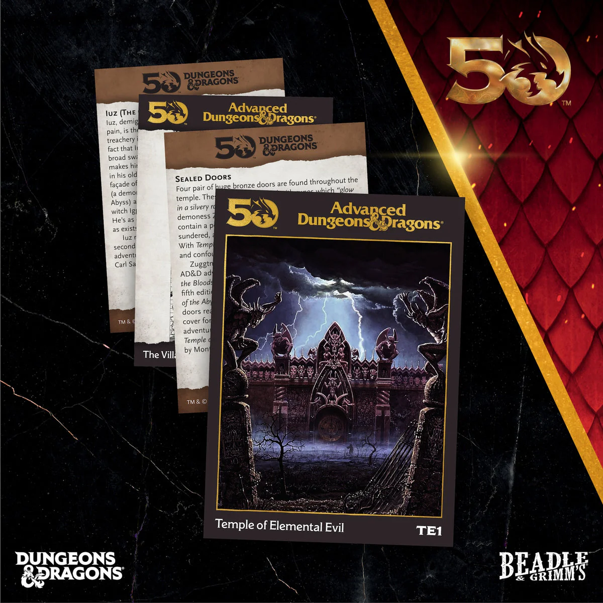 Dungeons & Dragons D&D Beadle & Grimm's Classic Module Collection The Temple of Elemental Evil Dice & Accessories Set - Image 2