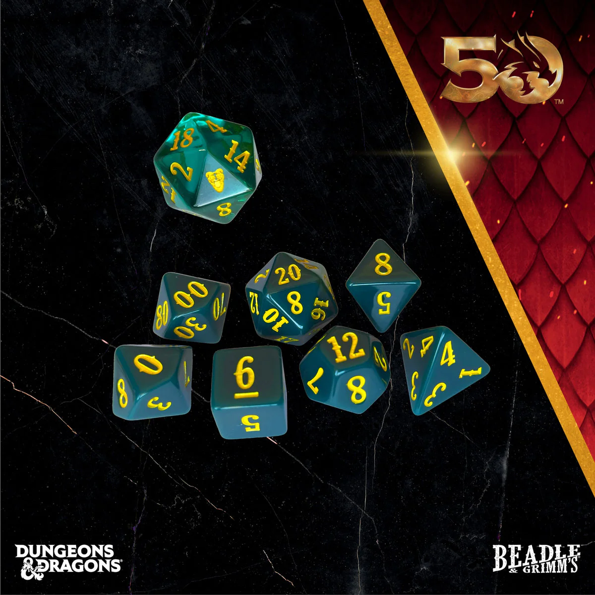 Dungeons & Dragons D&D Beadle & Grimm's Classic Module Collection Tomb of Horrors Dice & Accessories Set - Image 3