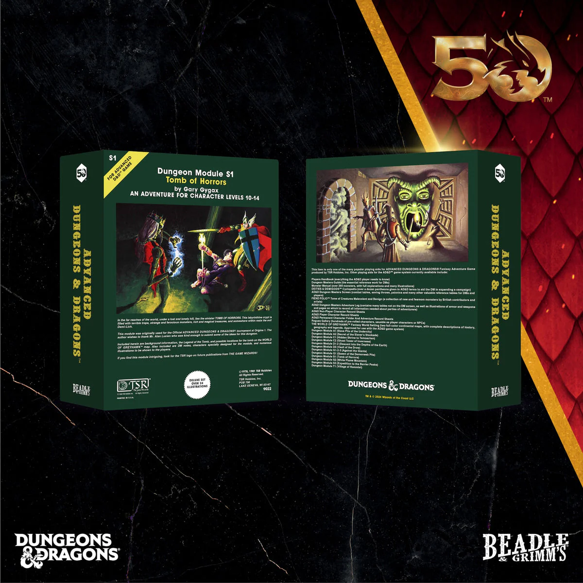 Dungeons & Dragons D&D Beadle & Grimm's Classic Module Collection Tomb of Horrors Dice & Accessories Set - Image 4