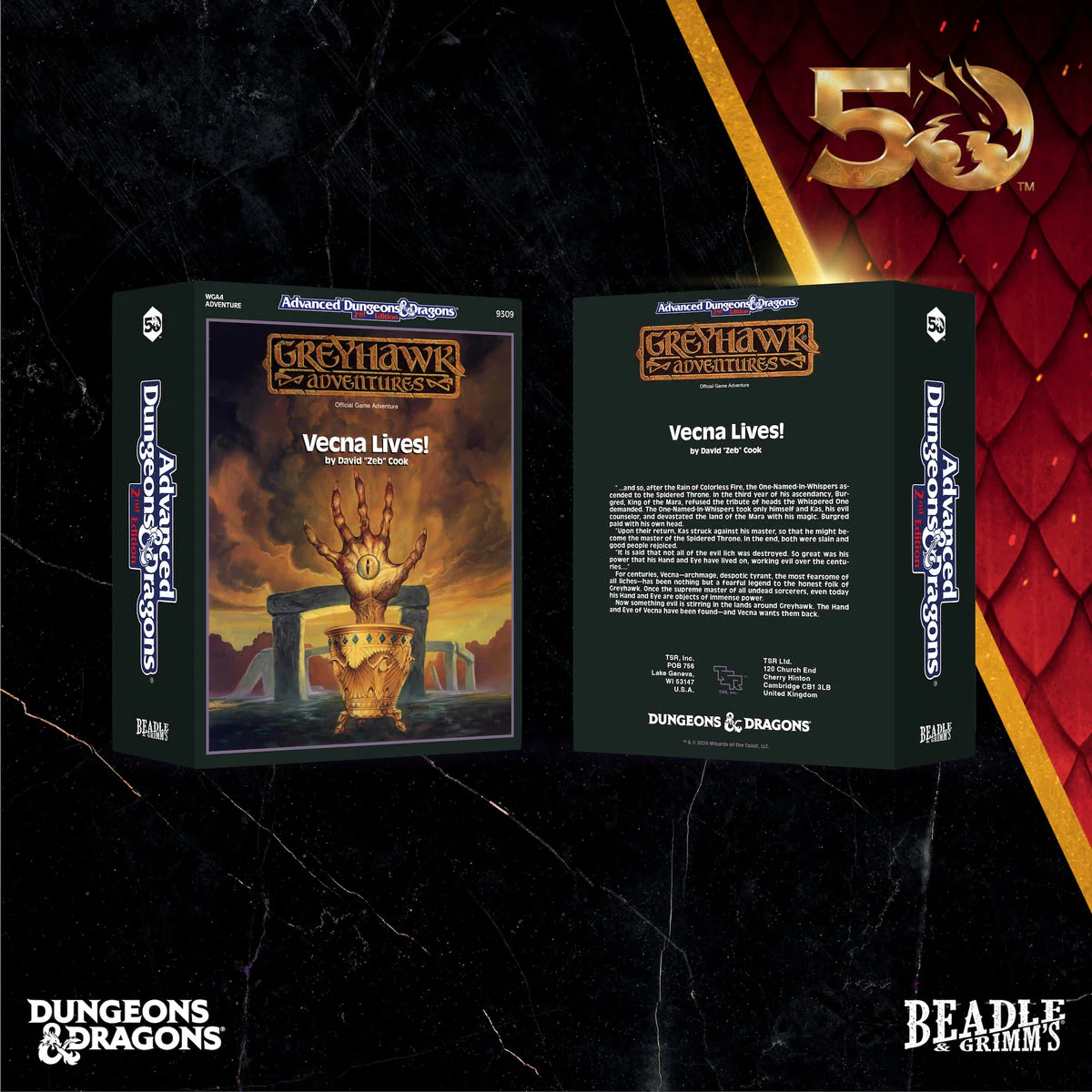 Dungeons & Dragons D&D Beadle & Grimm's Classic Module Collection Vecna Lives Dice & Accessories Set - Image 3