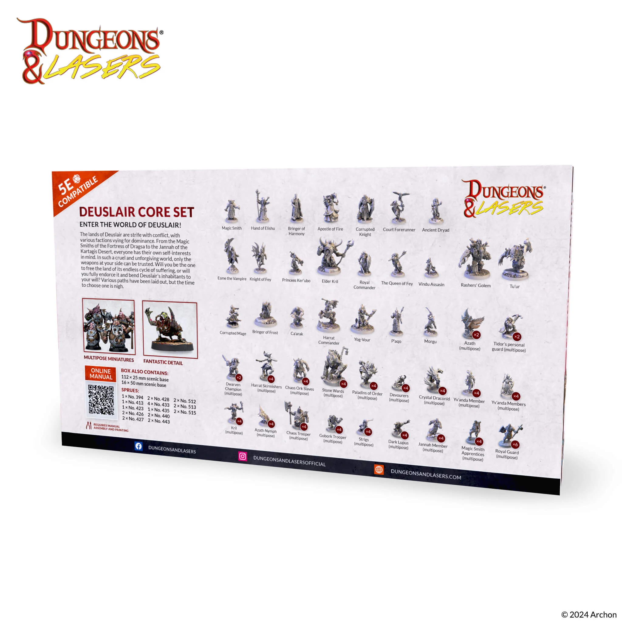 Dungeons & Dragons Dungeons & Lasers: Miniatures Deuslair: Core Set - Image 3