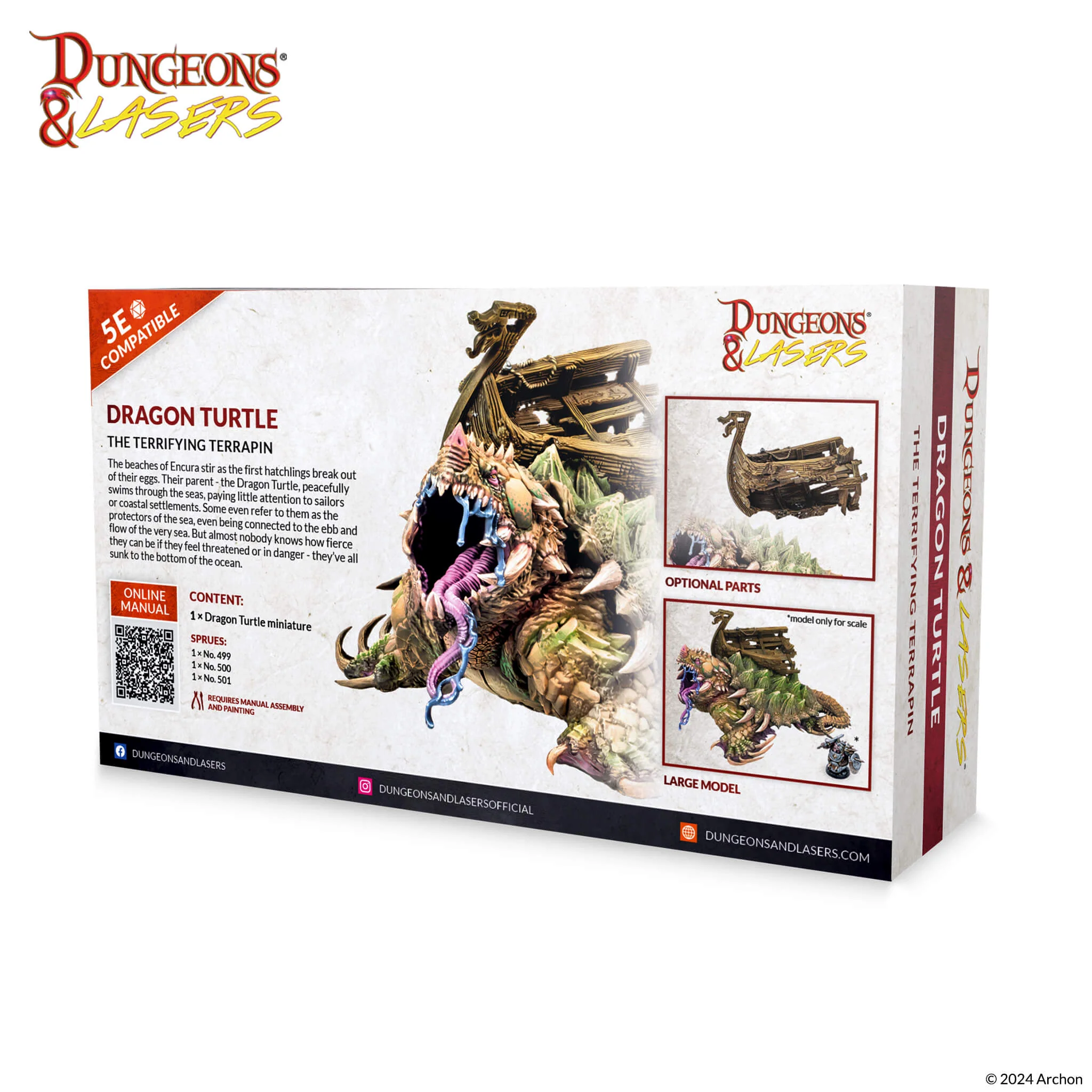 Dungeons & Dragons Dungeons & Lasers: Miniatures Dragon Turtle - Image 3