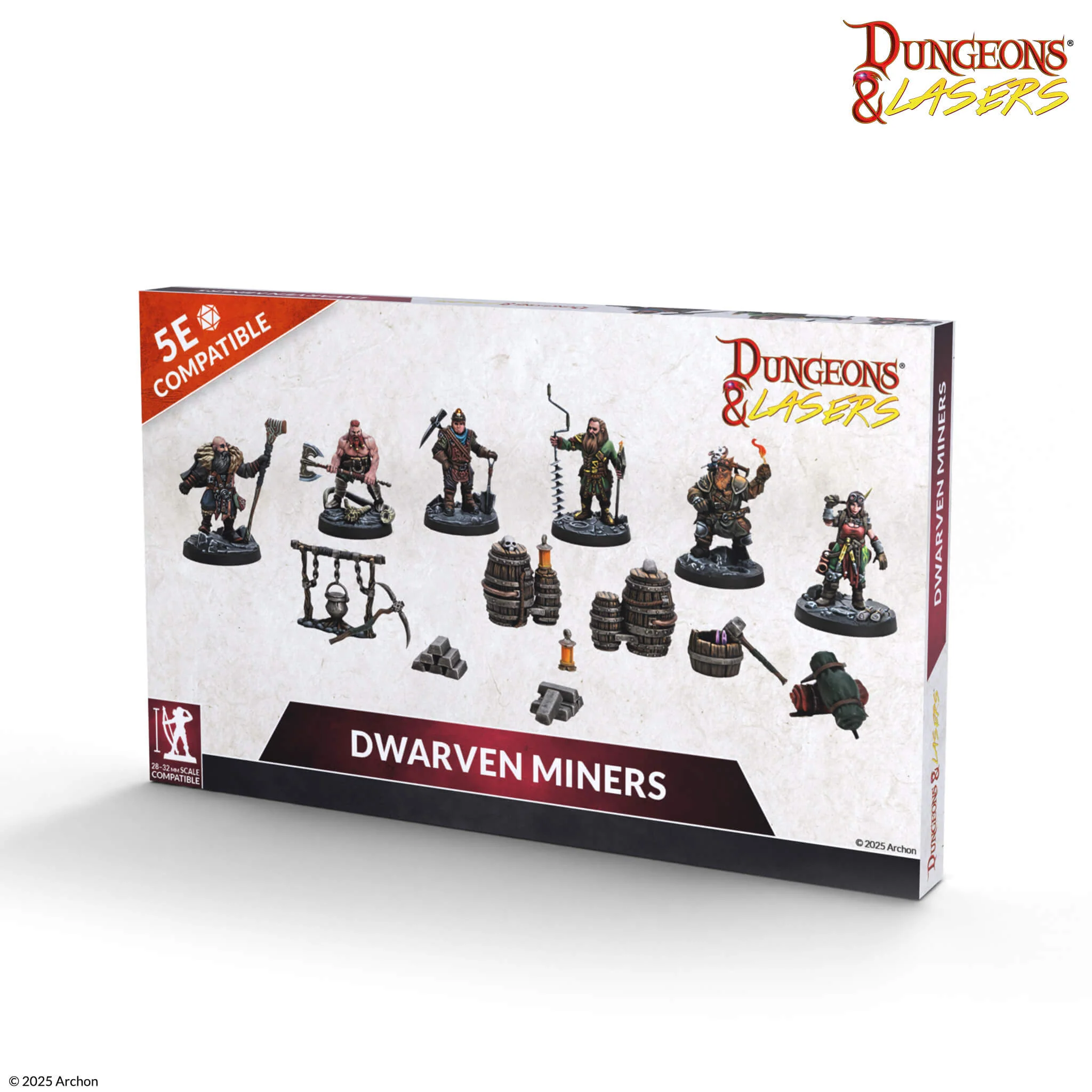 Dungeons & Dragons Dungeons & Lasers: Miniatures Dwarven Miners - Image 2