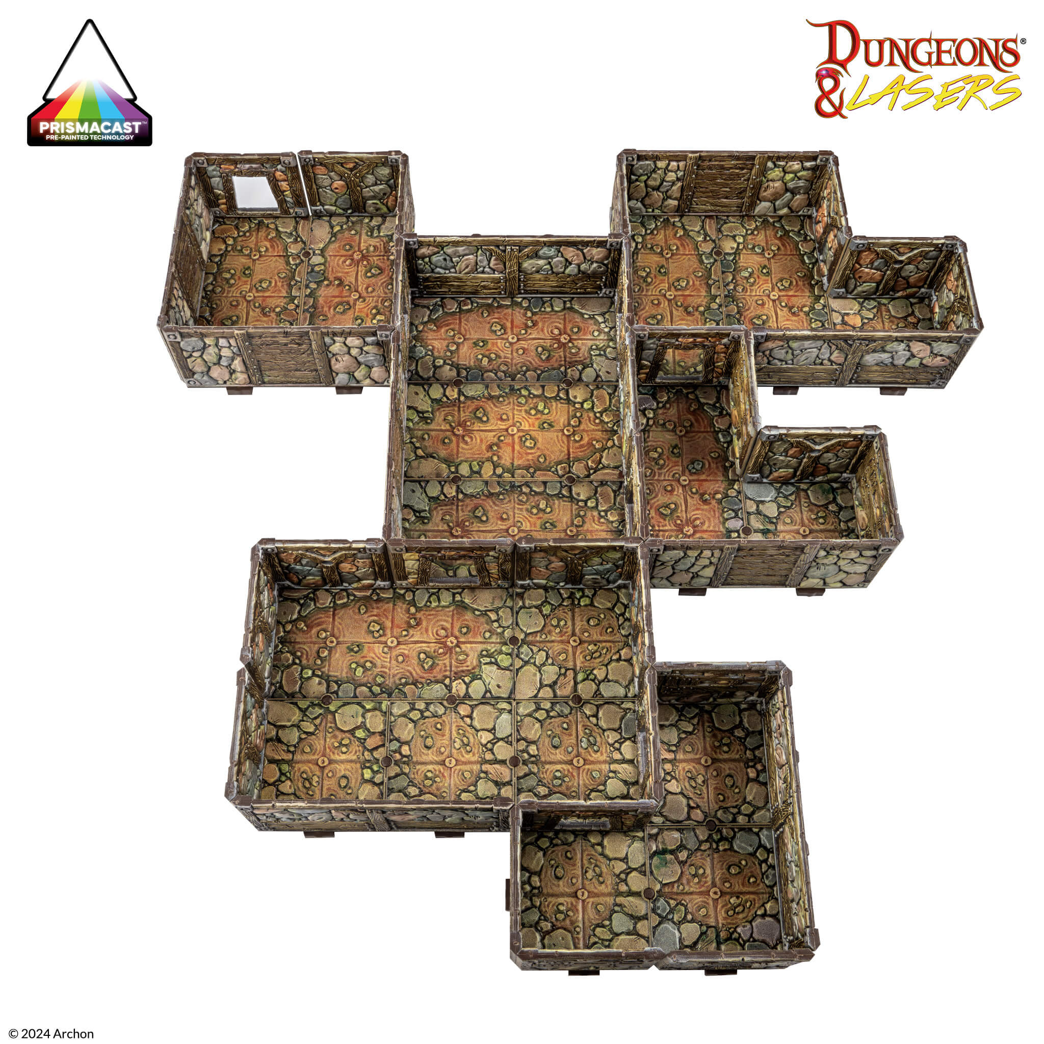 Dungeons & Dragons Dungeons & Lasers: PrismaCast Pre-Painted Terrain Abandoned Mines: Pre-Painted - Image 4