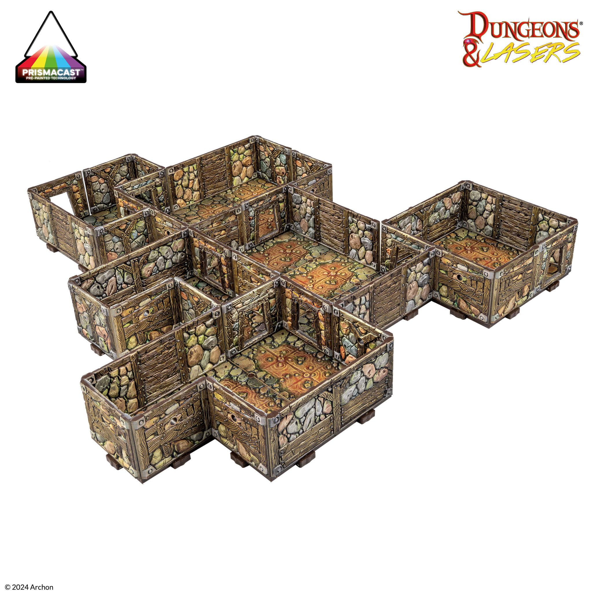 Dungeons & Dragons Dungeons & Lasers: PrismaCast Pre-Painted Terrain Abandoned Mines: Pre-Painted - Image 5