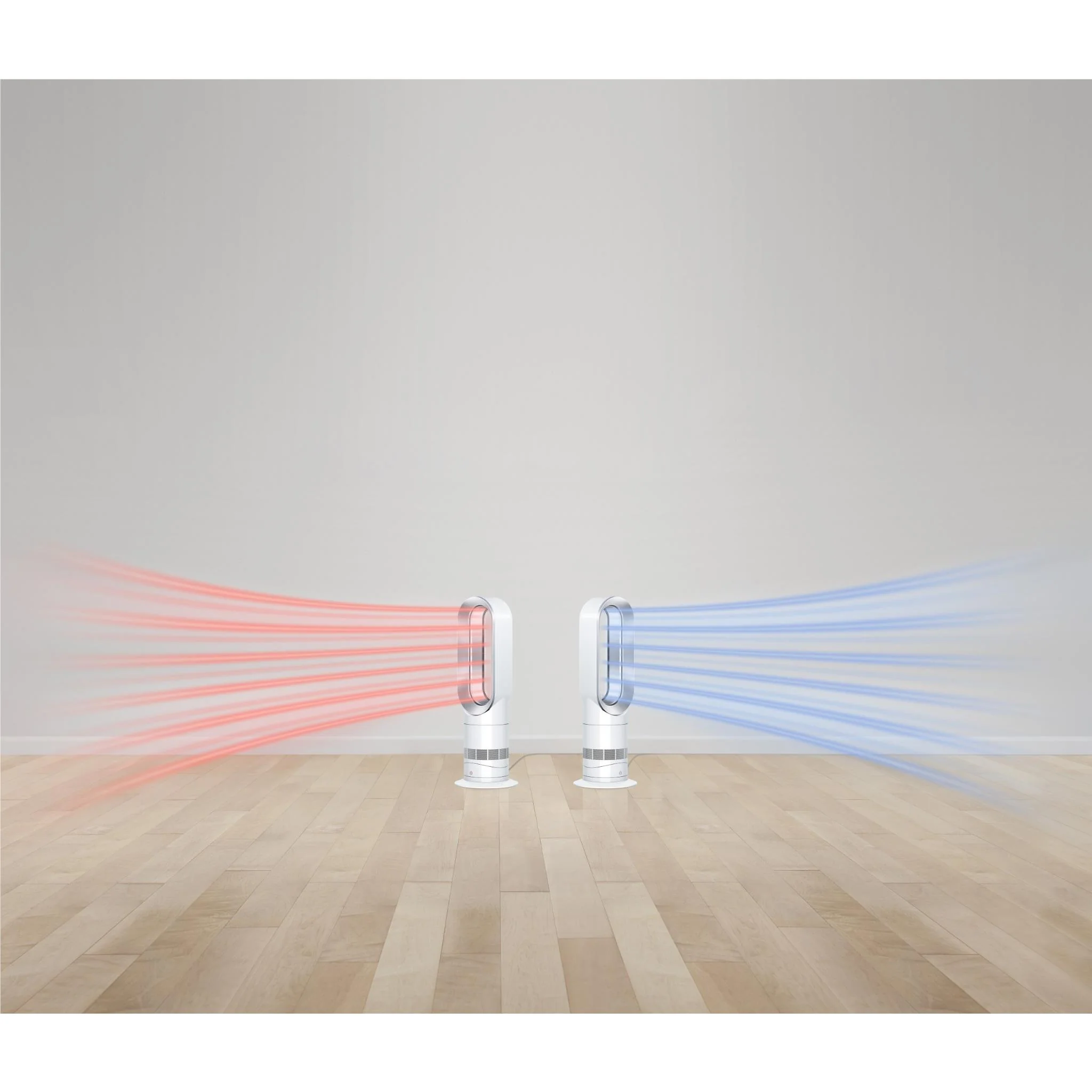 Dyson AM09 Hot+Cool Fan Heater (White/Silver) - Image 8