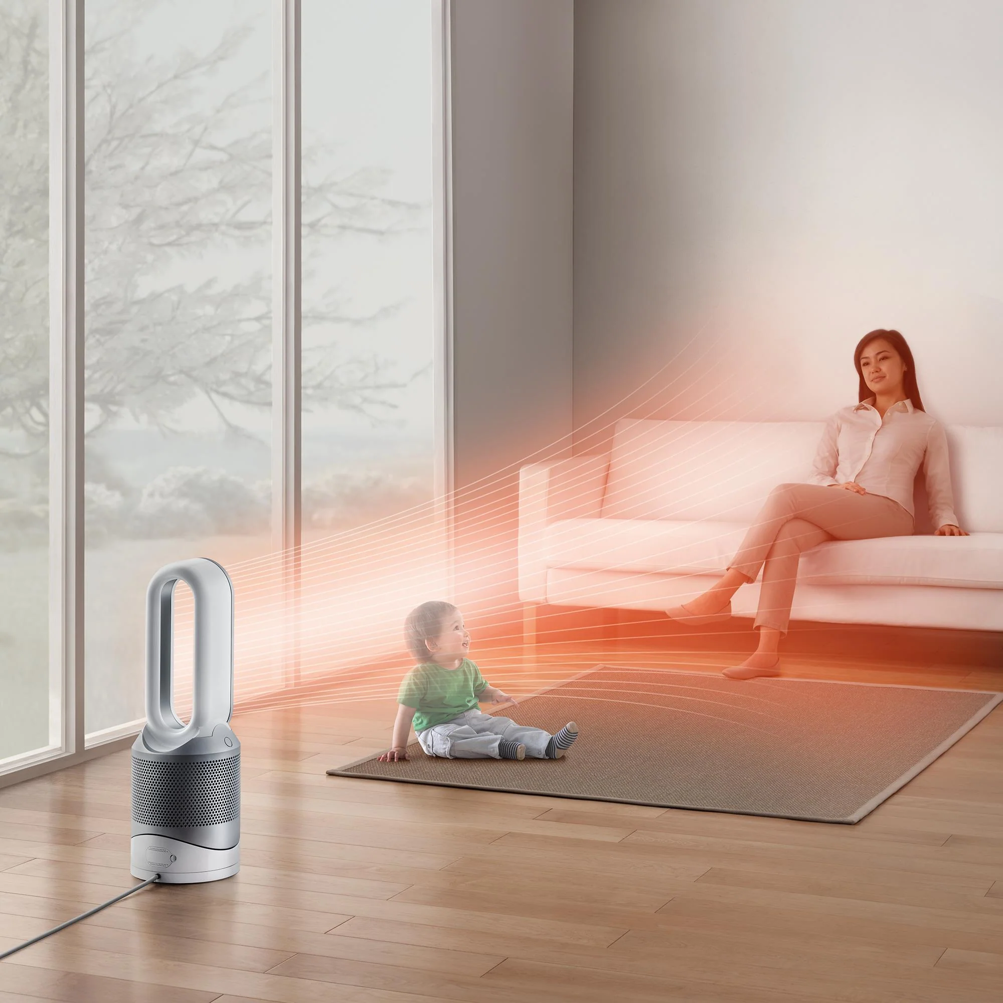 Dyson HP00 Pure Hot+Cool Purifying Fan Heater (White/Silver) [2021] - Image 12