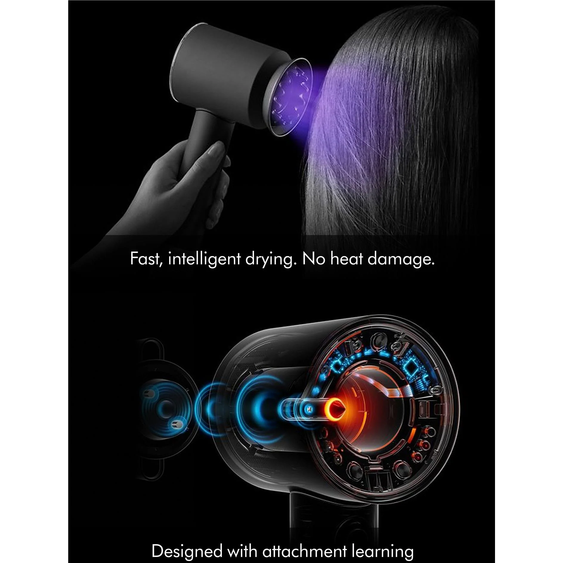 Dyson Supersonic Nural™ Intelligent Hair Dryer (Ceramic Apricot / Topaz) - Image 5