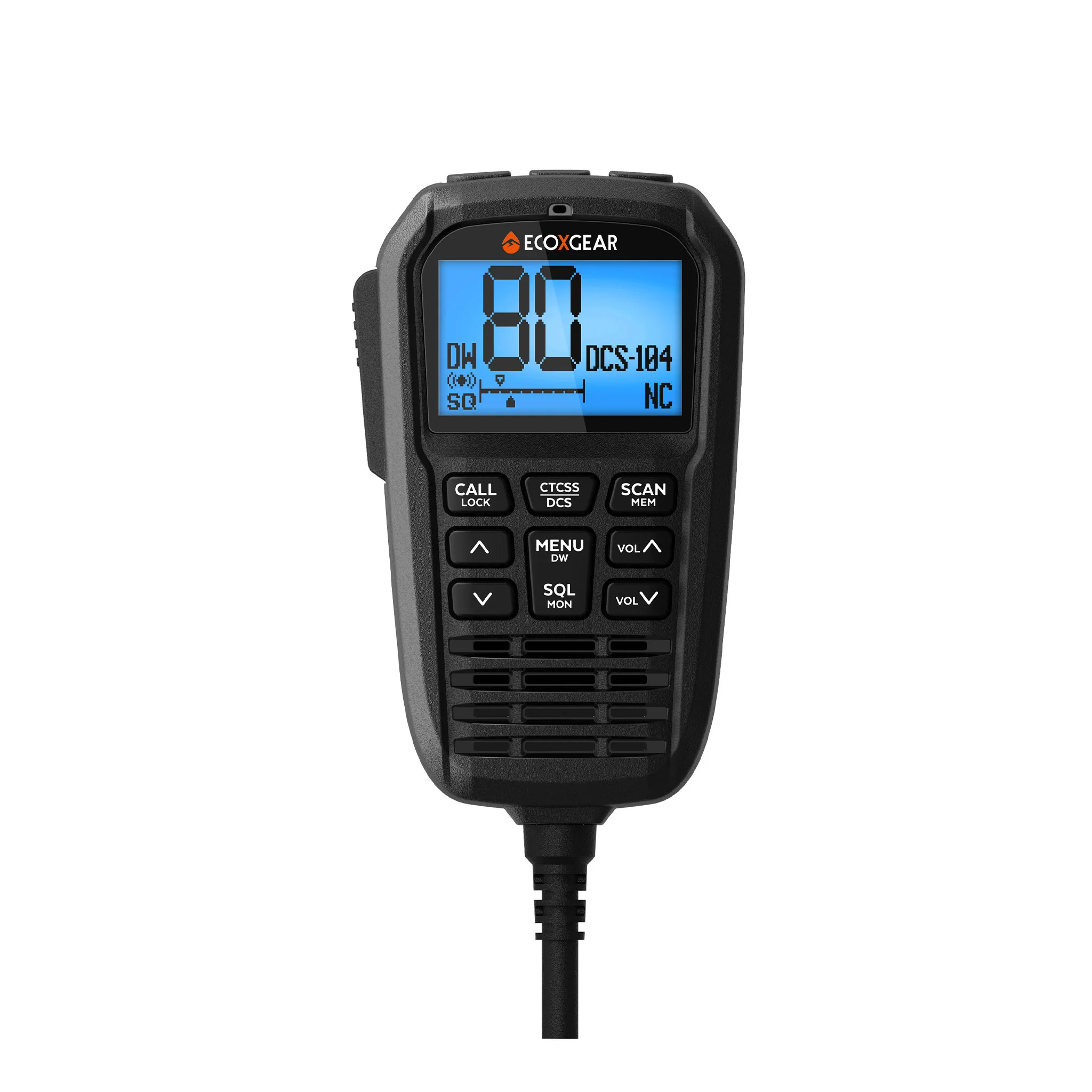 EcoXgear EXG3000 5W Compact Fixed Mount UHF CB Radio with Multi-Colour LCD & Mic - Image 3