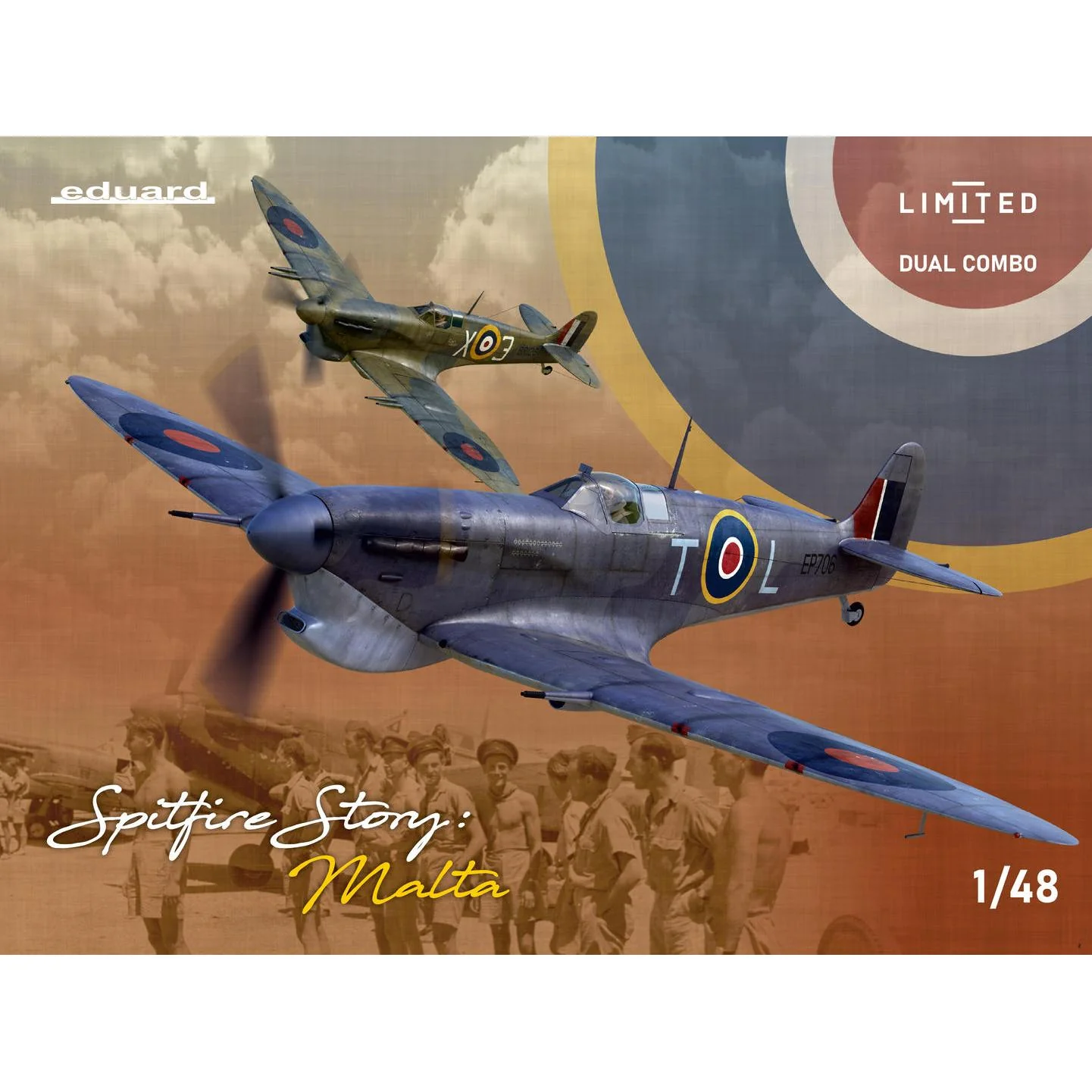 Eduard 1/48 Spitfire Story: Malta Dual Combo Plastic Model Kit - Image 2