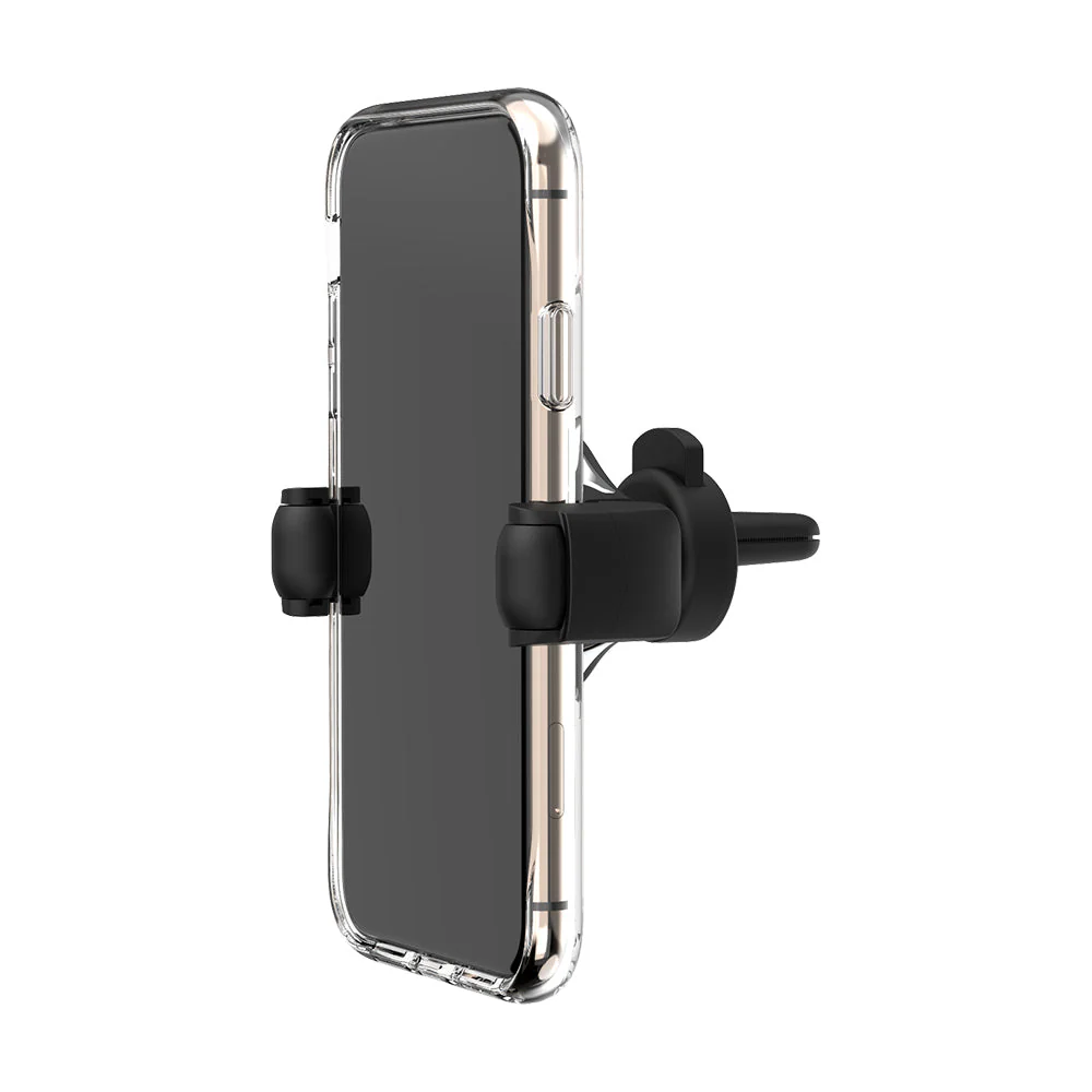 EFM 15W Vent Mount Wireless Charger with 18W Plug in Car Charger (Graphite) - Image 2
