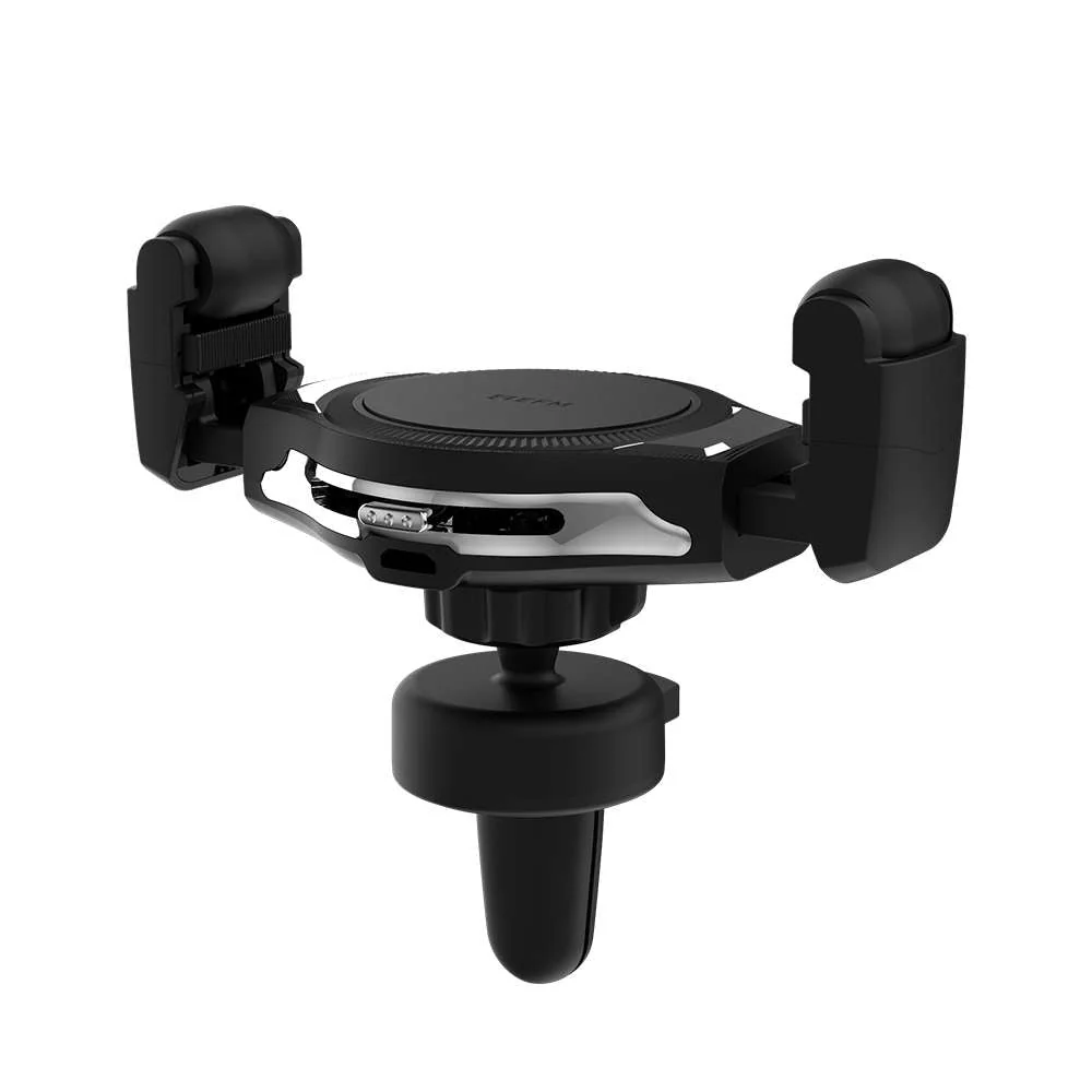 EFM 15W Vent Mount Wireless Charger with 18W Plug in Car Charger (Graphite) - Image 3