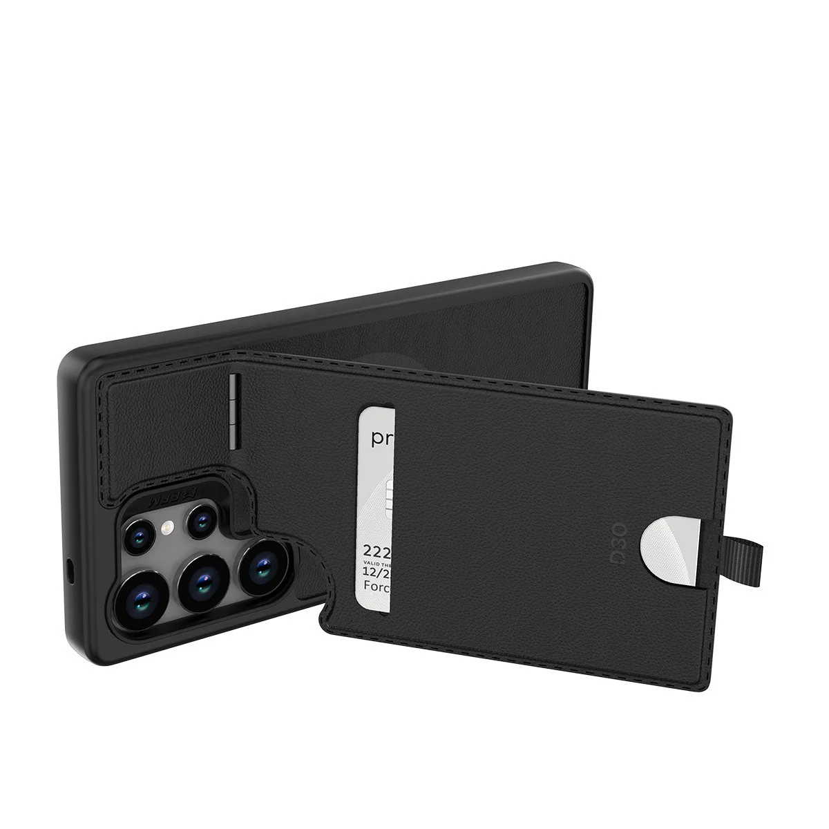 EFM Berlin Wallet Case for Samsung Galaxy S25 Ultra (Black) - Image 2