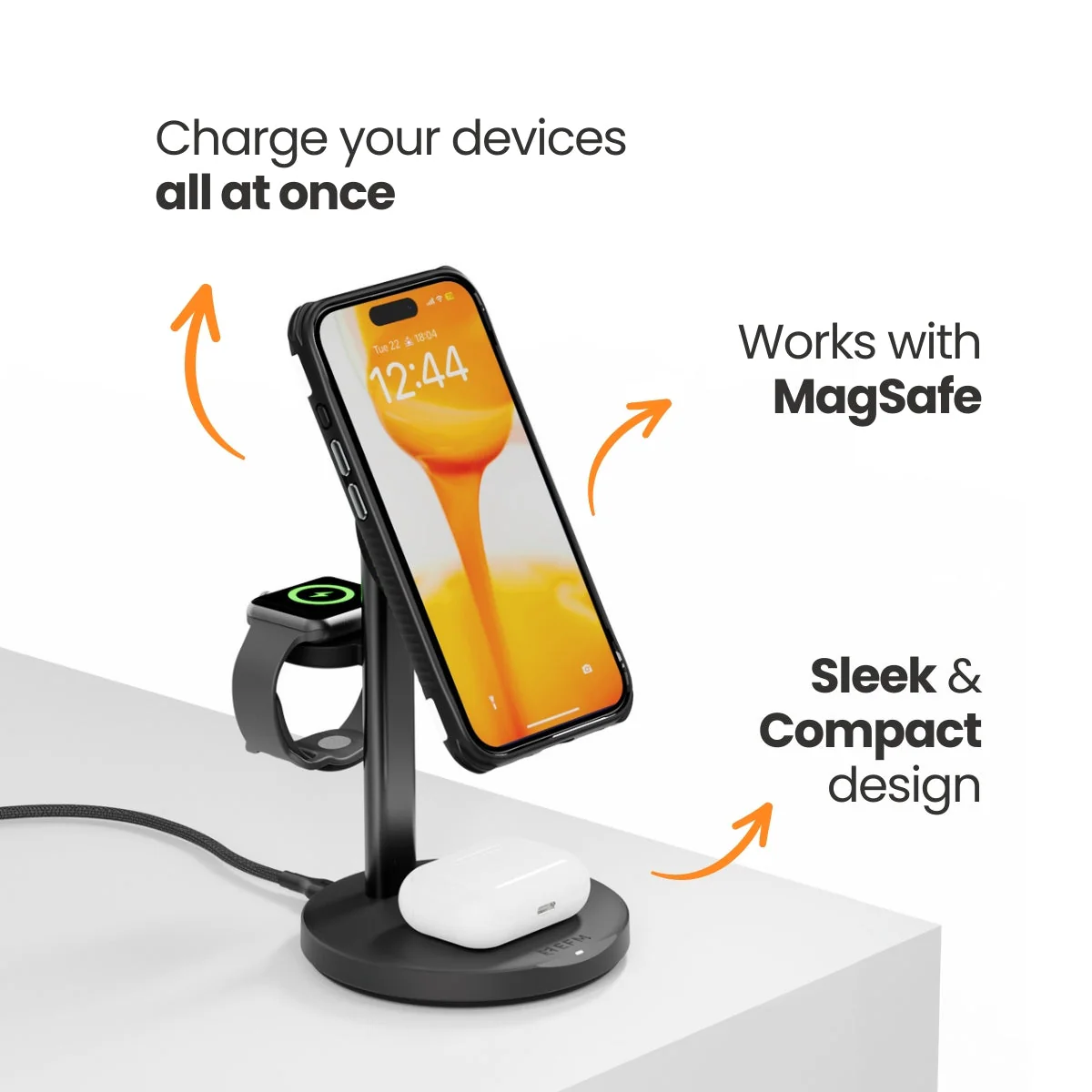 EFM Flux 3 in 1 Wireless Charger - Image 2