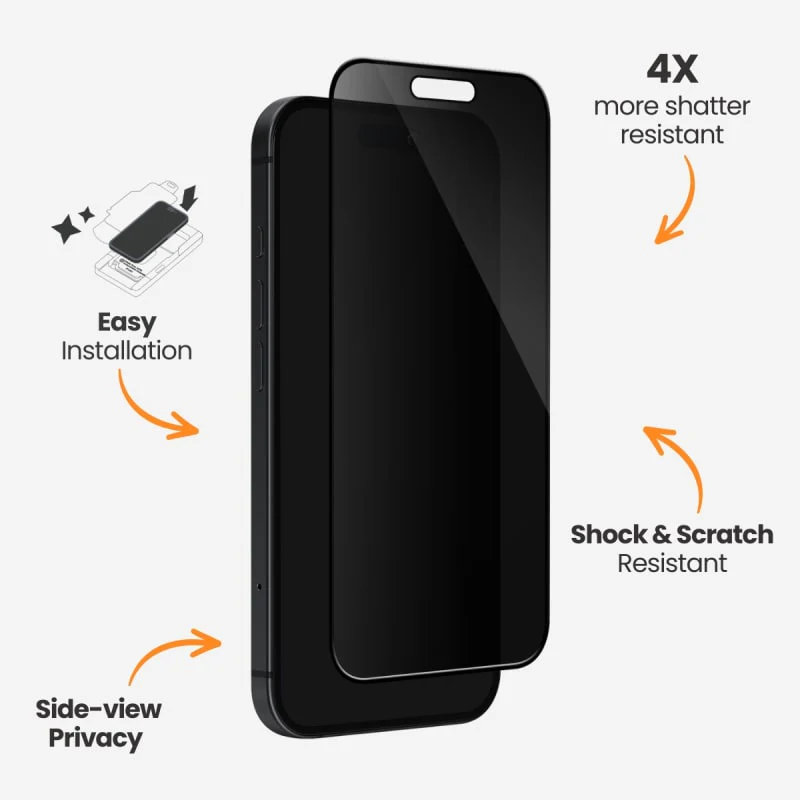 EFM Privacy Glass for iPhone 16 Pro - Image 2