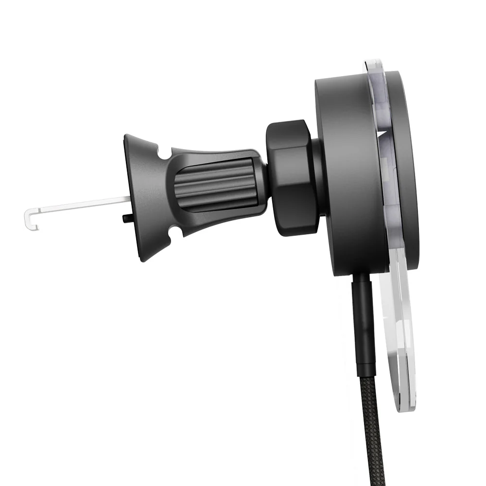 EFM Qi2 Wireless Car Charger with 20W Power Supply and 1M Cable (Black) - Image 3