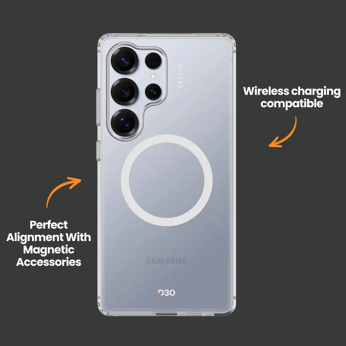 EFM Volta Phone Case for Samsung Galaxy S25+ (Clear) - Image 4