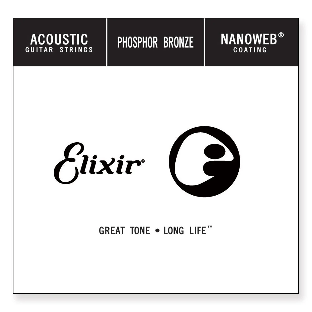 Elixir #14152 Acoustic Nanoweb Phosphor Bronze 0.052 Single String - Image 2
