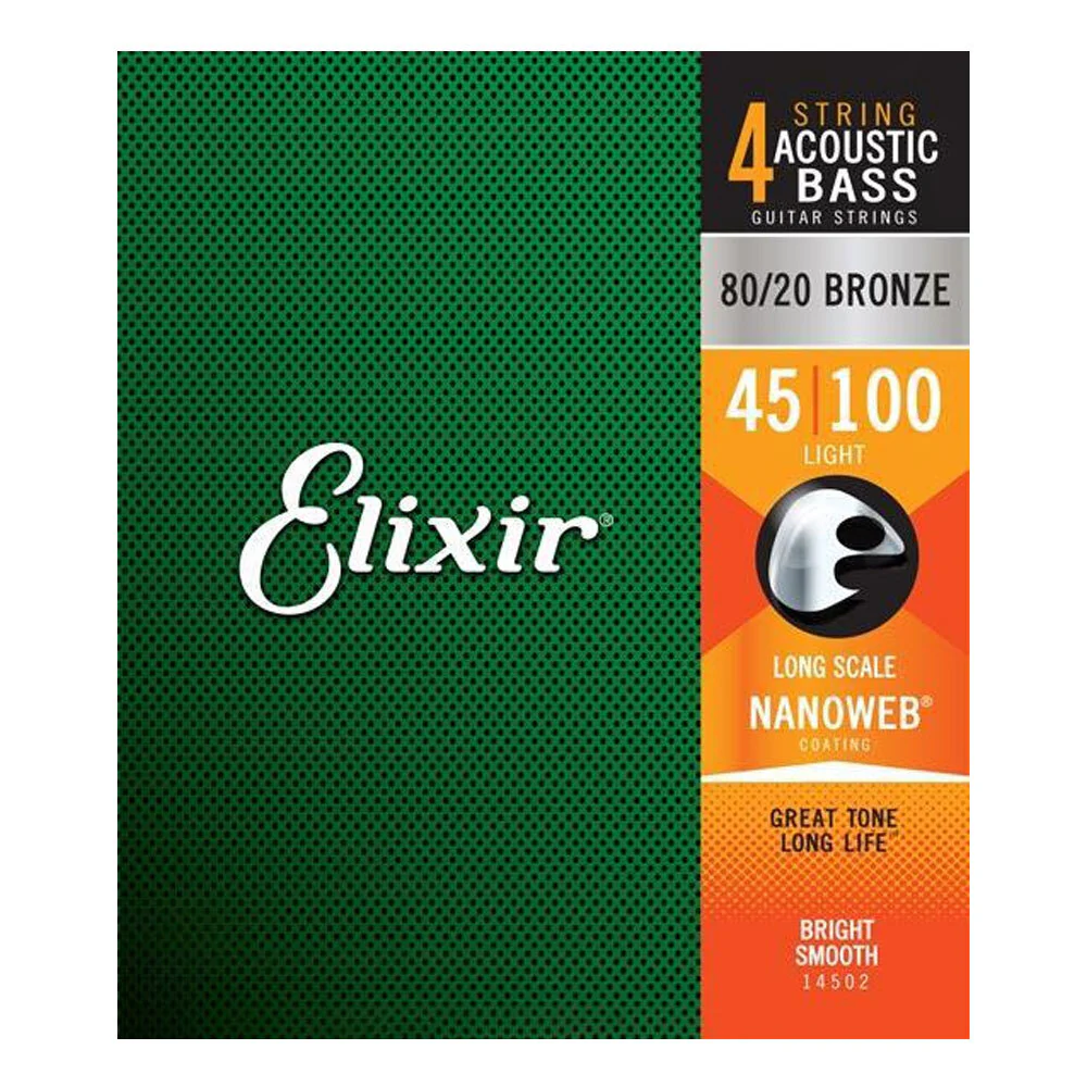 Elixir #14502 Acoustic Bass Nano Guitar String Light 45-100 - Image 3